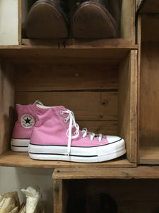 Pink Platform Hightop Converse