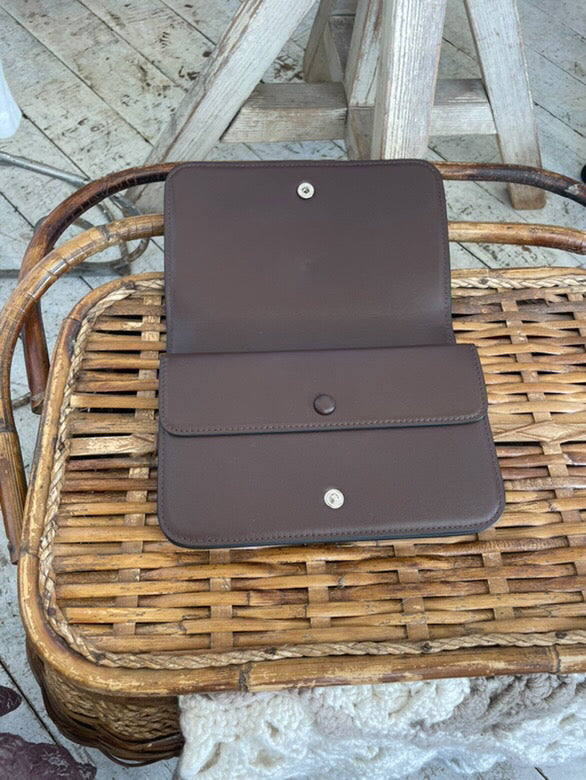 The Horse “Noa” Clutch in Coffee