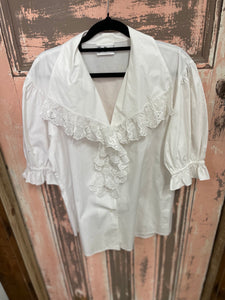 Betty Barclay Vintage White Cotton Shirt