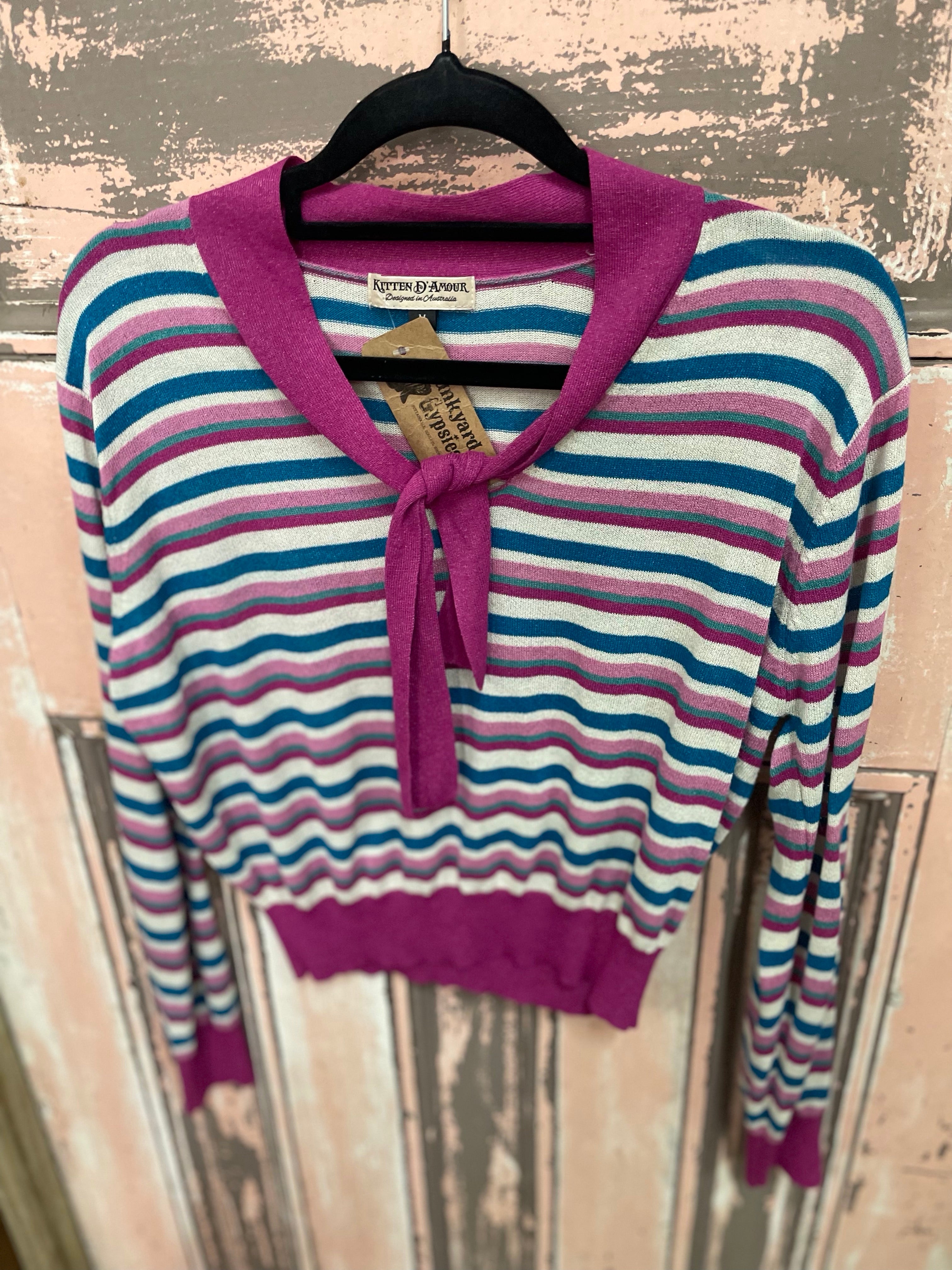 Kitten D’Amour Candy Stripe Knit Top