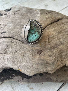 Lake Mac Pixie - Leaf and Hubei Turquoise Ring