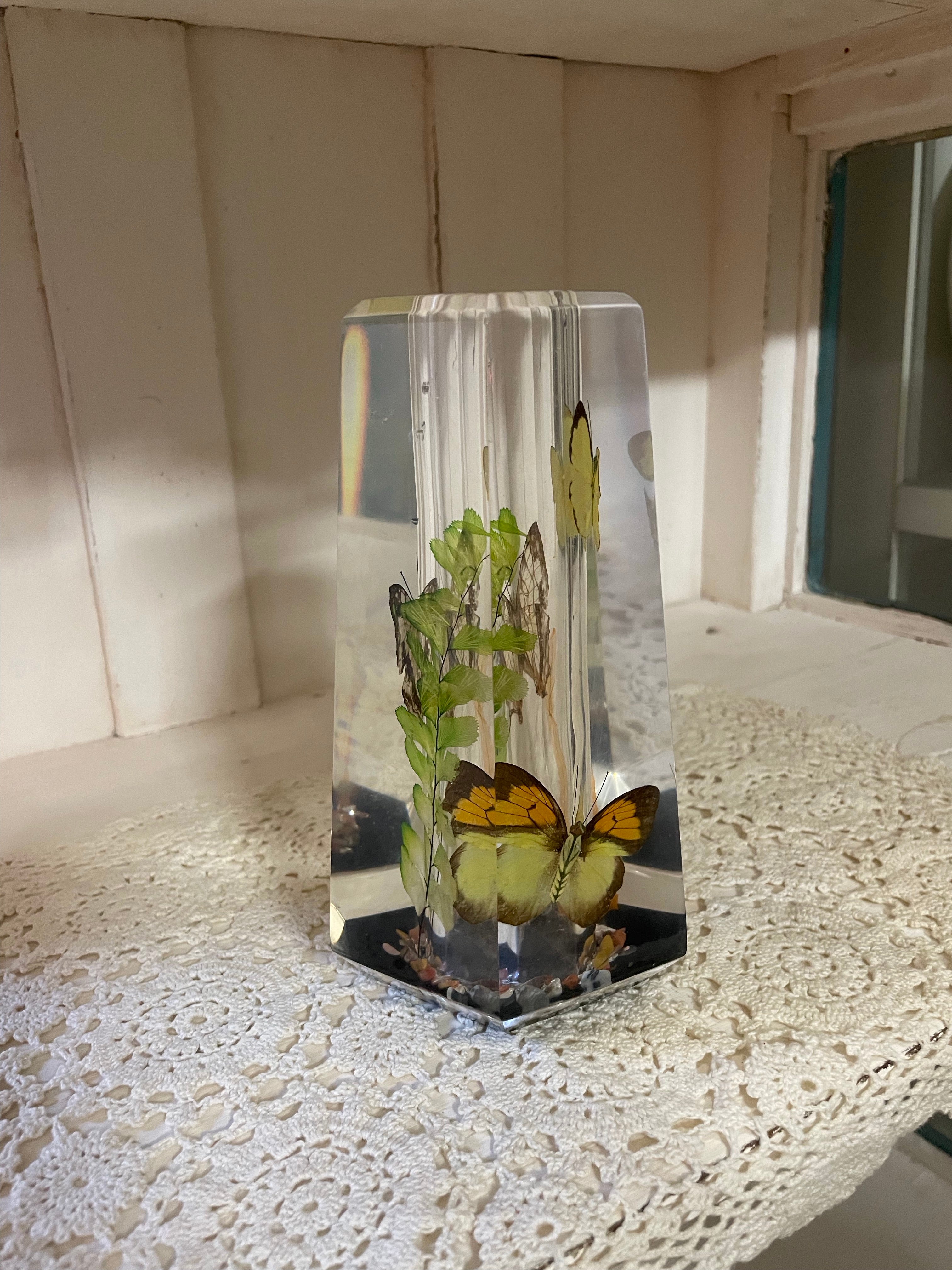 Vintage Lucite Vase