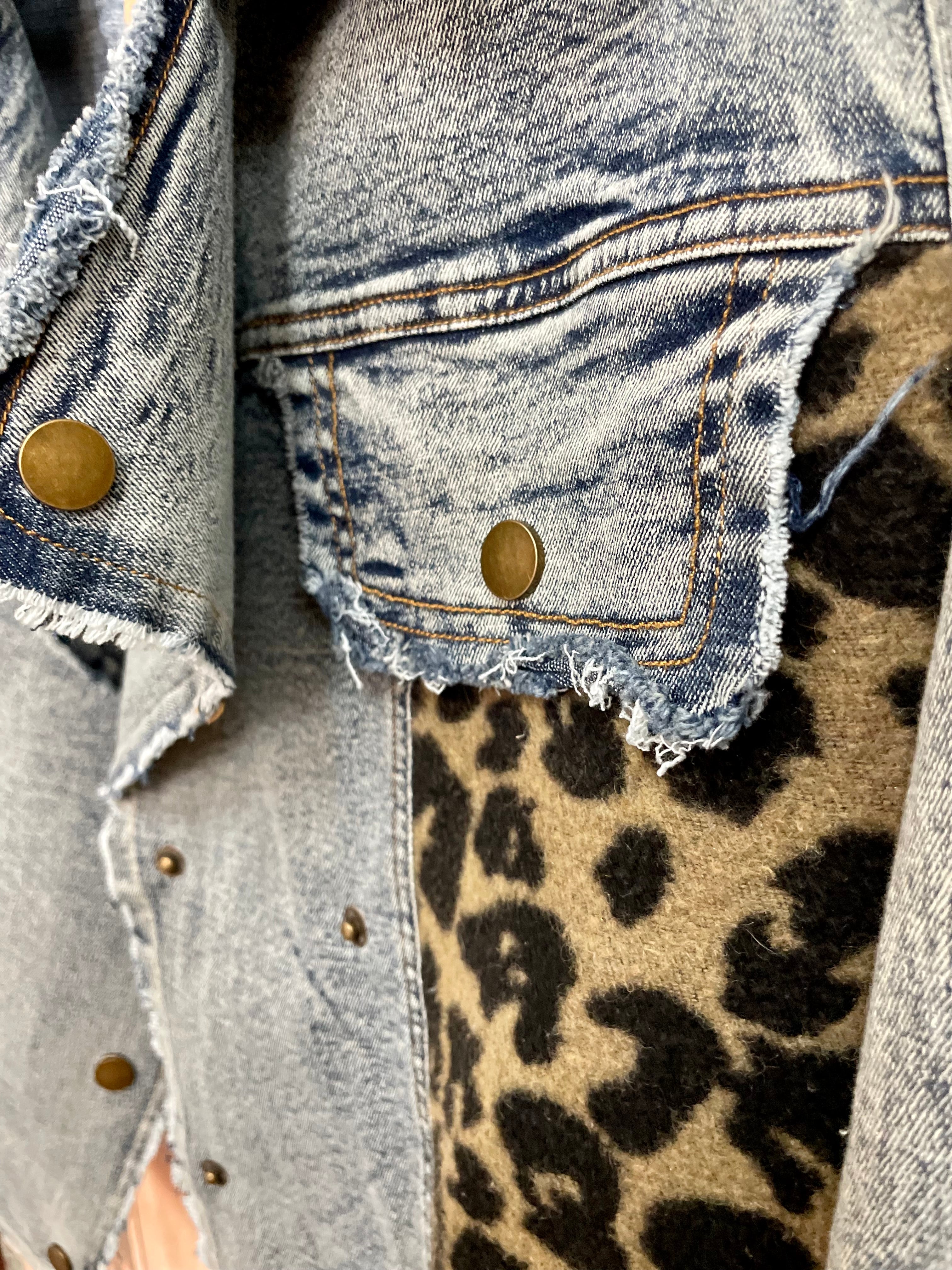 Leopard and Denim Jacket