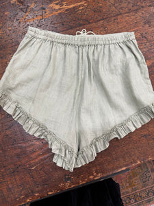 Spell & The Gypsy Khaki Linen Shorts