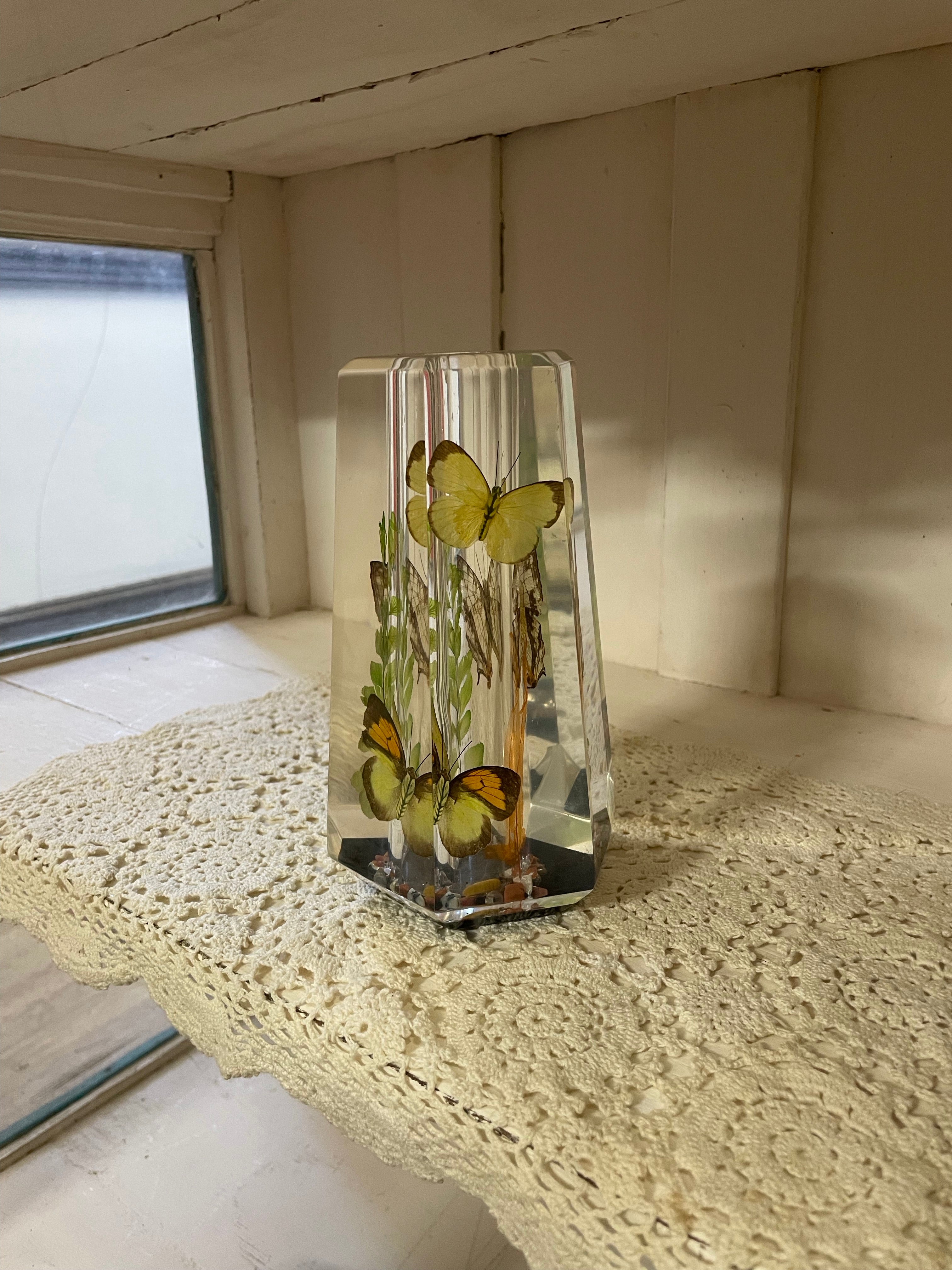 Vintage Lucite Vase