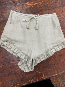 Spell & The Gypsy Khaki Linen Shorts