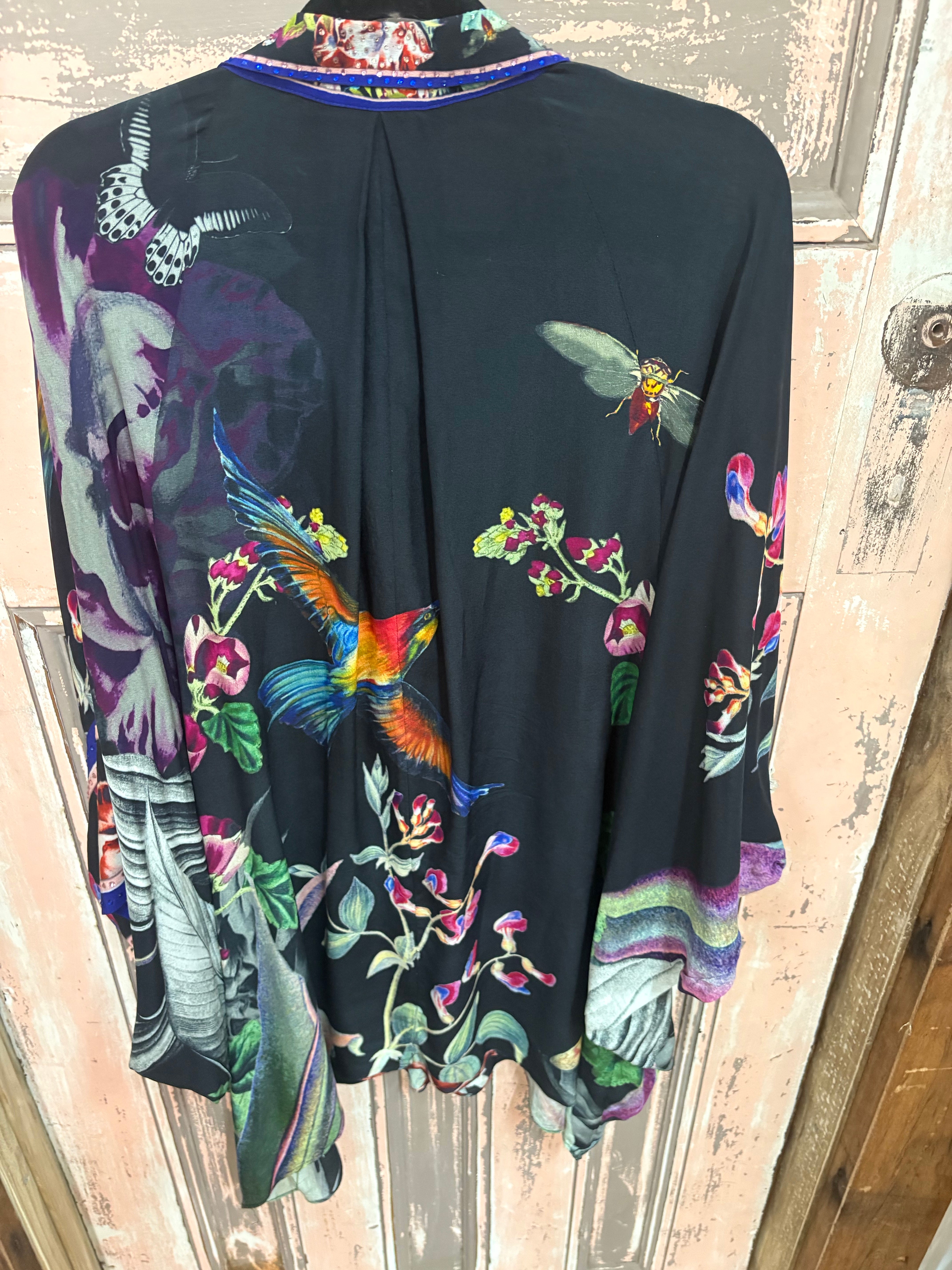 Gorgeous Camilla Silk Floral Batwing Shirt