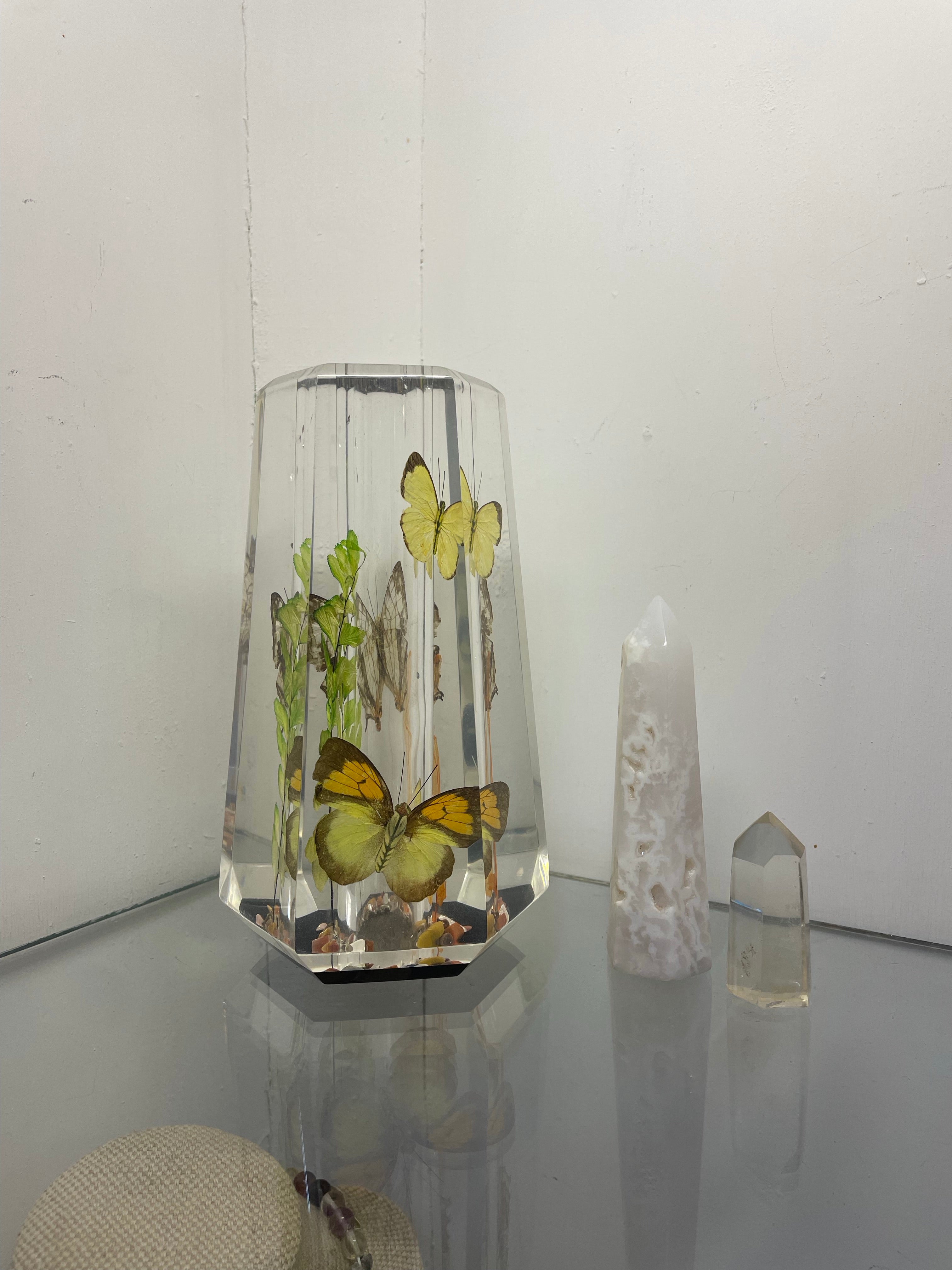 Vintage Lucite Vase