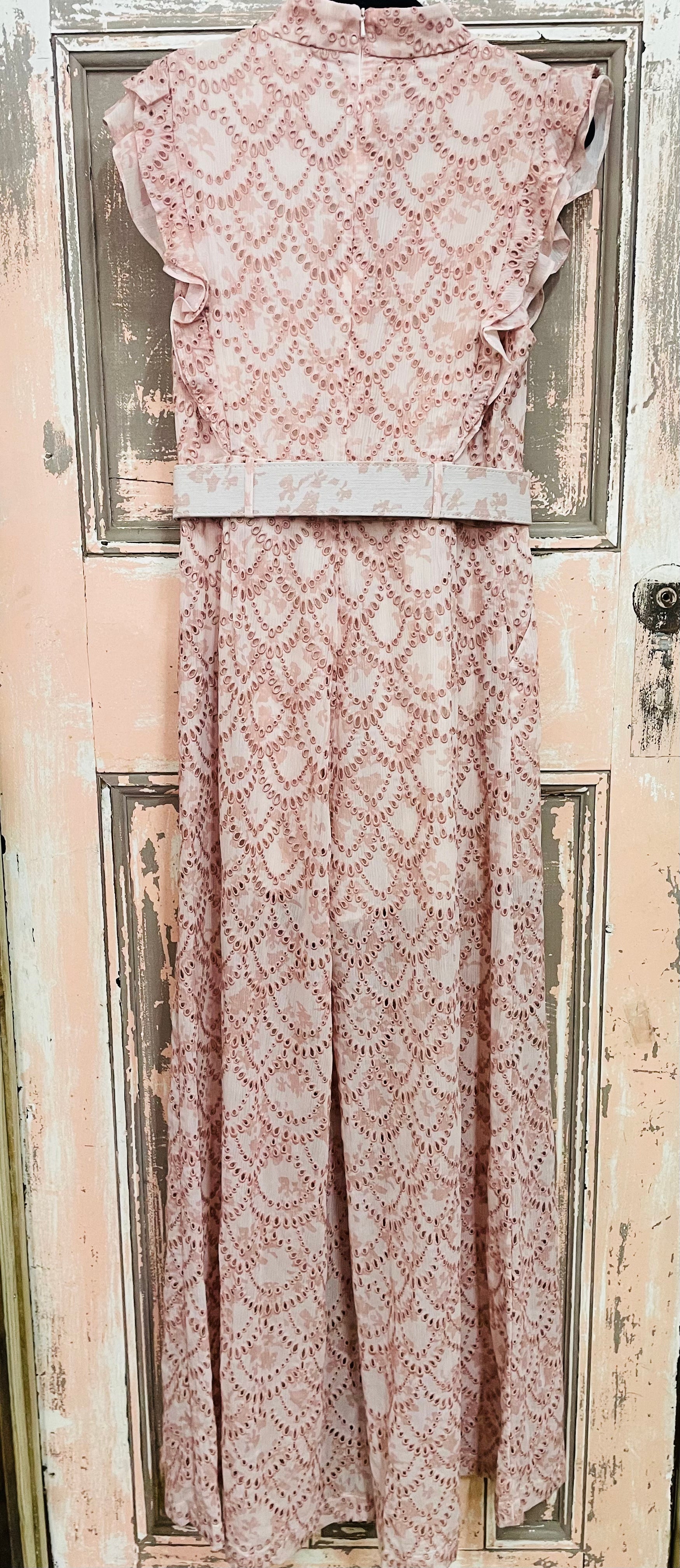 We Are Kindred Wide Leg Musk Pink Jumpsuit