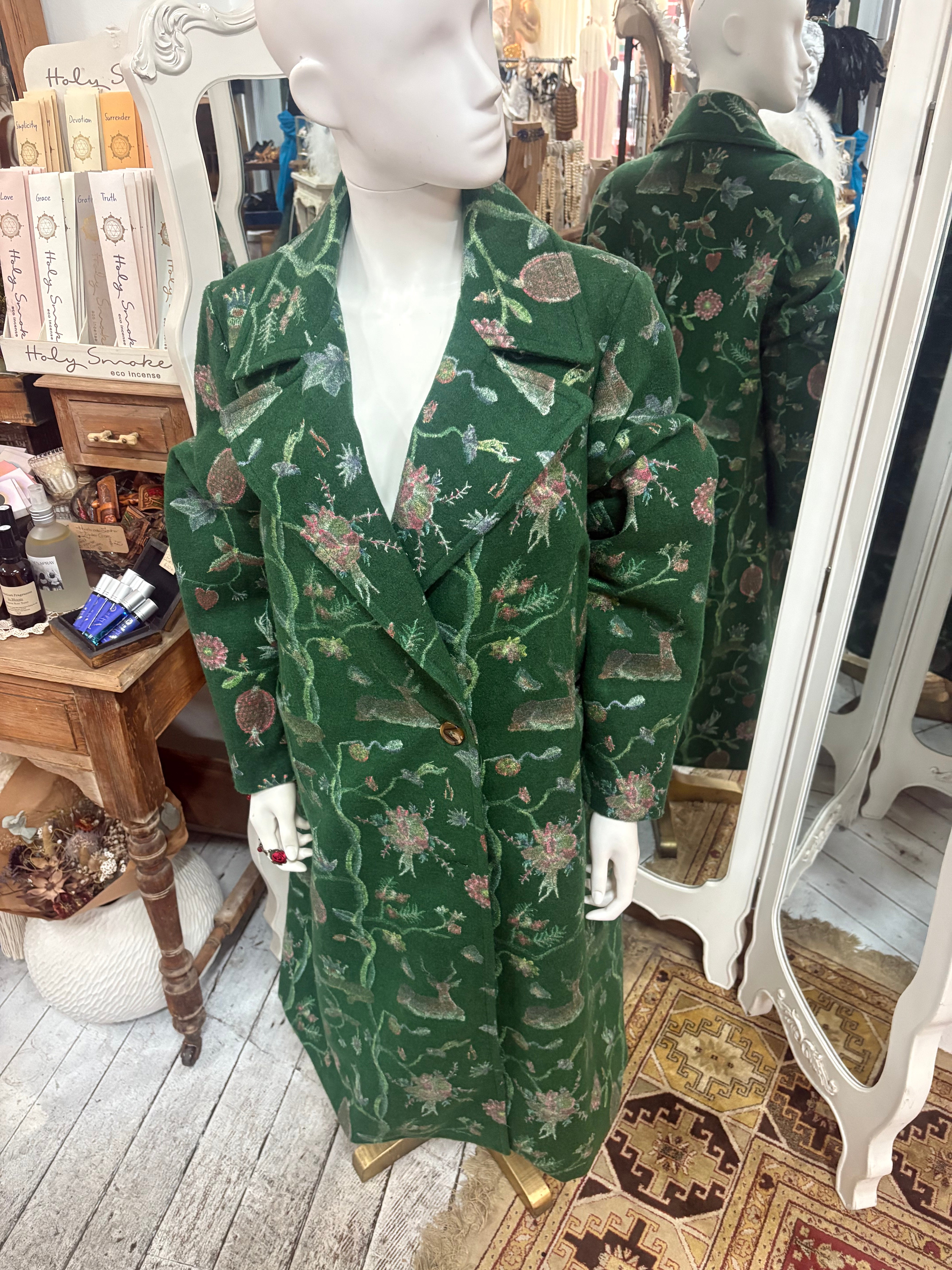Trelise Cooper 'Warm Again' Coat in Forest