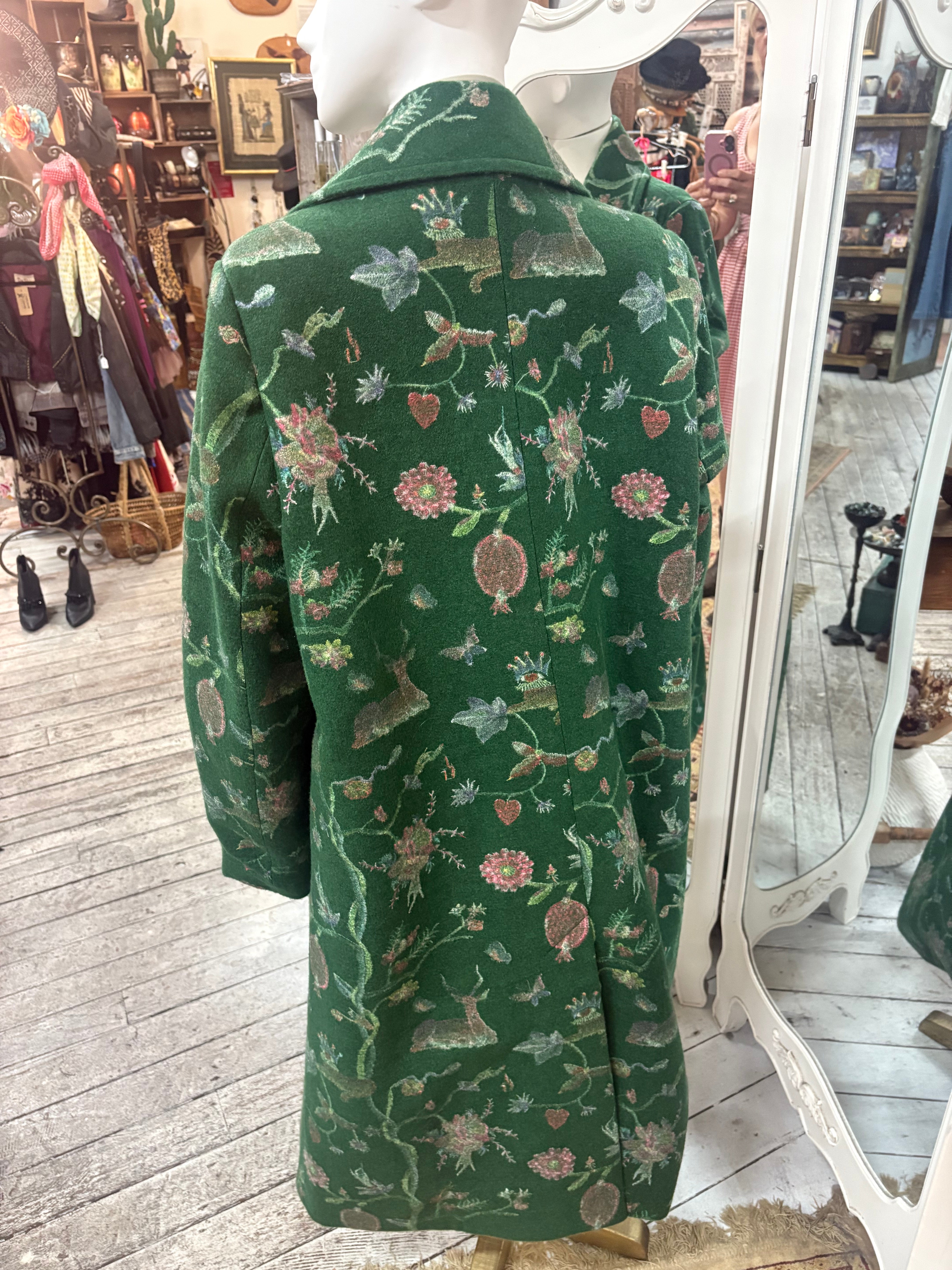 Trelise Cooper 'Warm Again' Coat in Forest
