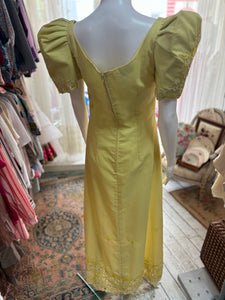 Vintage Cutwork Maxi Dress