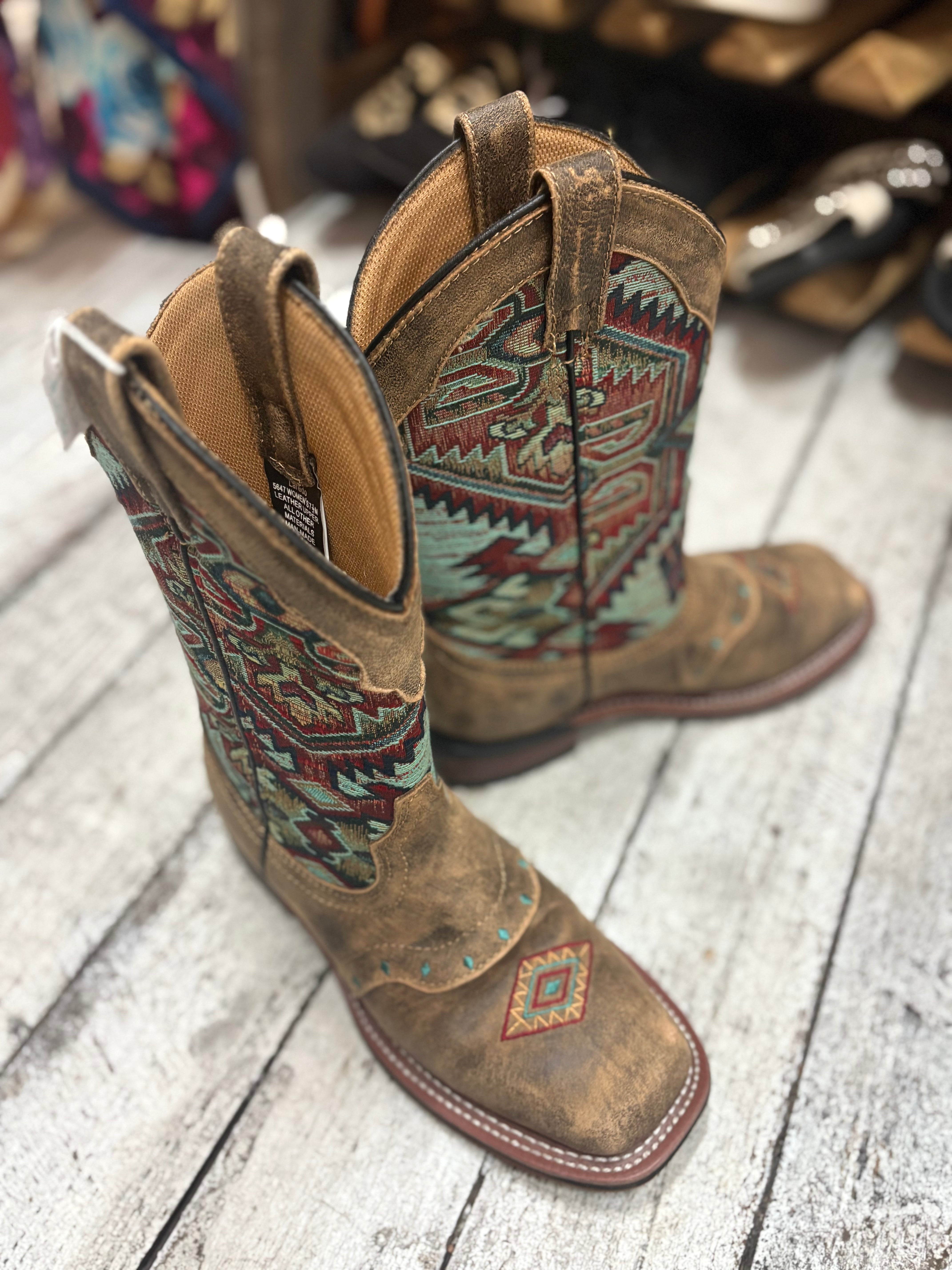 Laredo Stitched Leather Boots