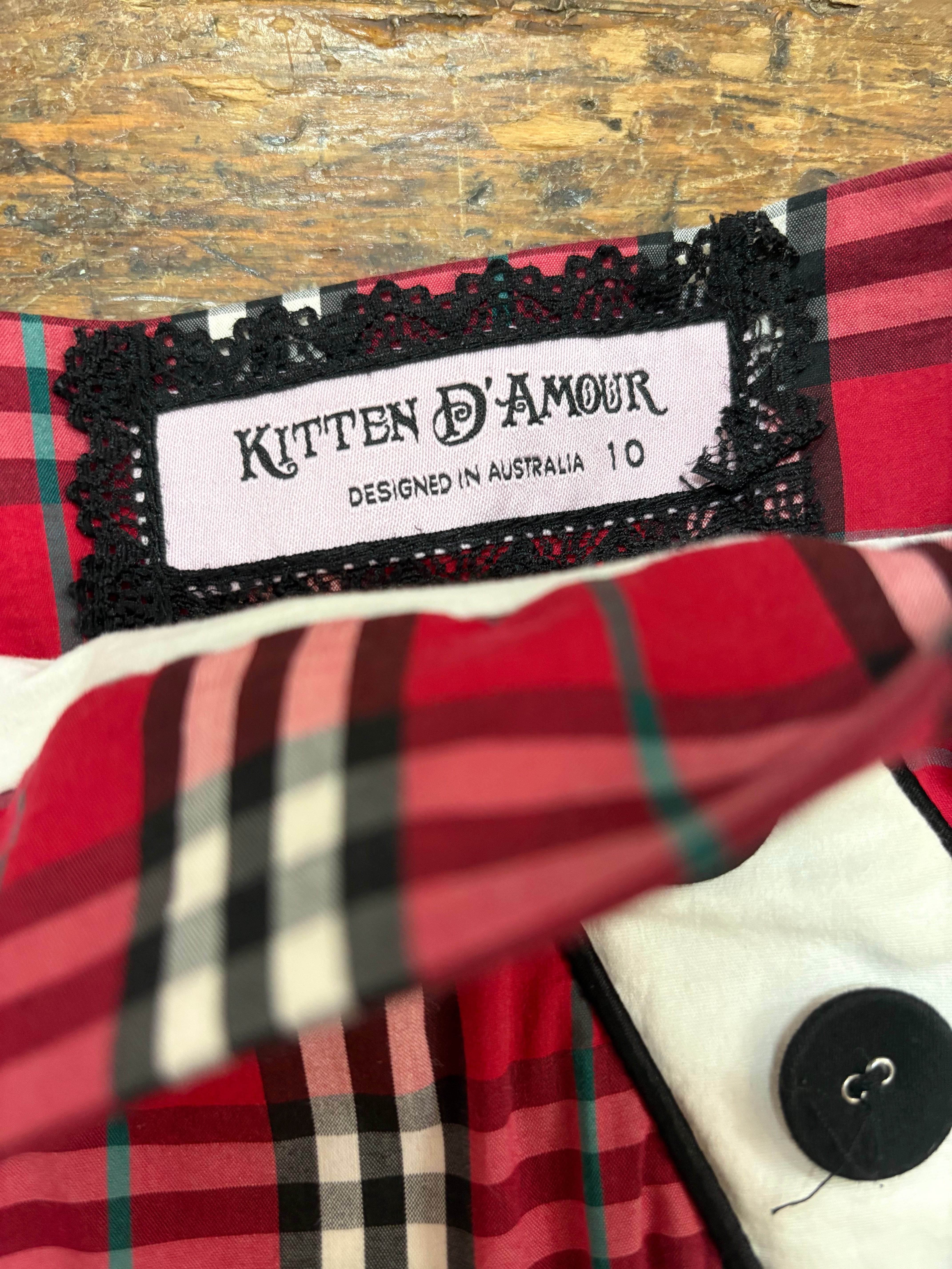 Kitten D’armour Unicorn “Checkmate” Wiggle Skirt