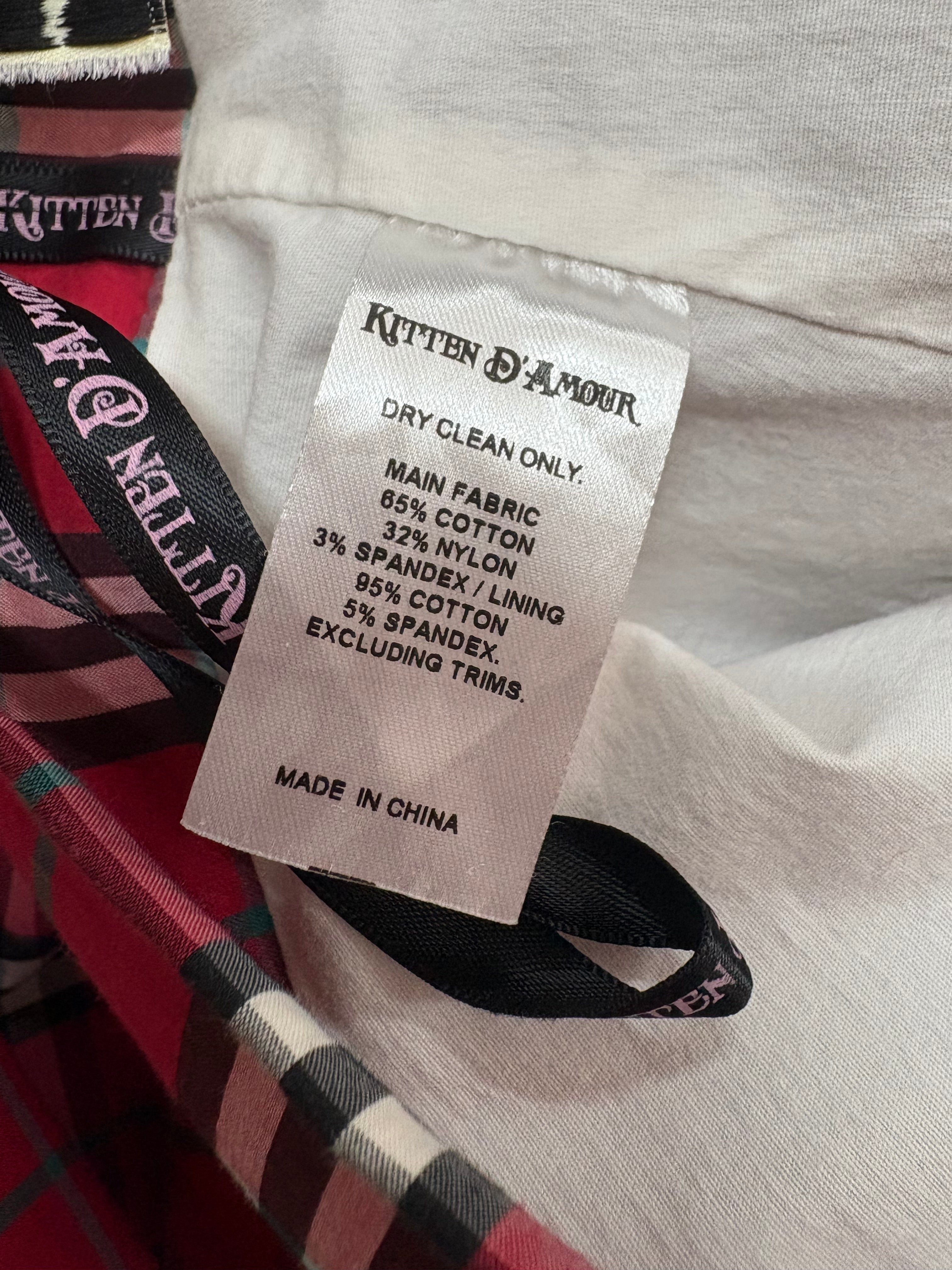 Kitten D’armour Unicorn “Checkmate” Wiggle Skirt