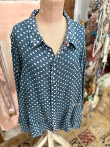 Magnolia Pearl European Linen Printed 'Adson' Workshirt