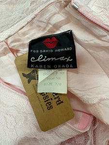 1980's Vintage Lace "Pretty In Pink" Dress