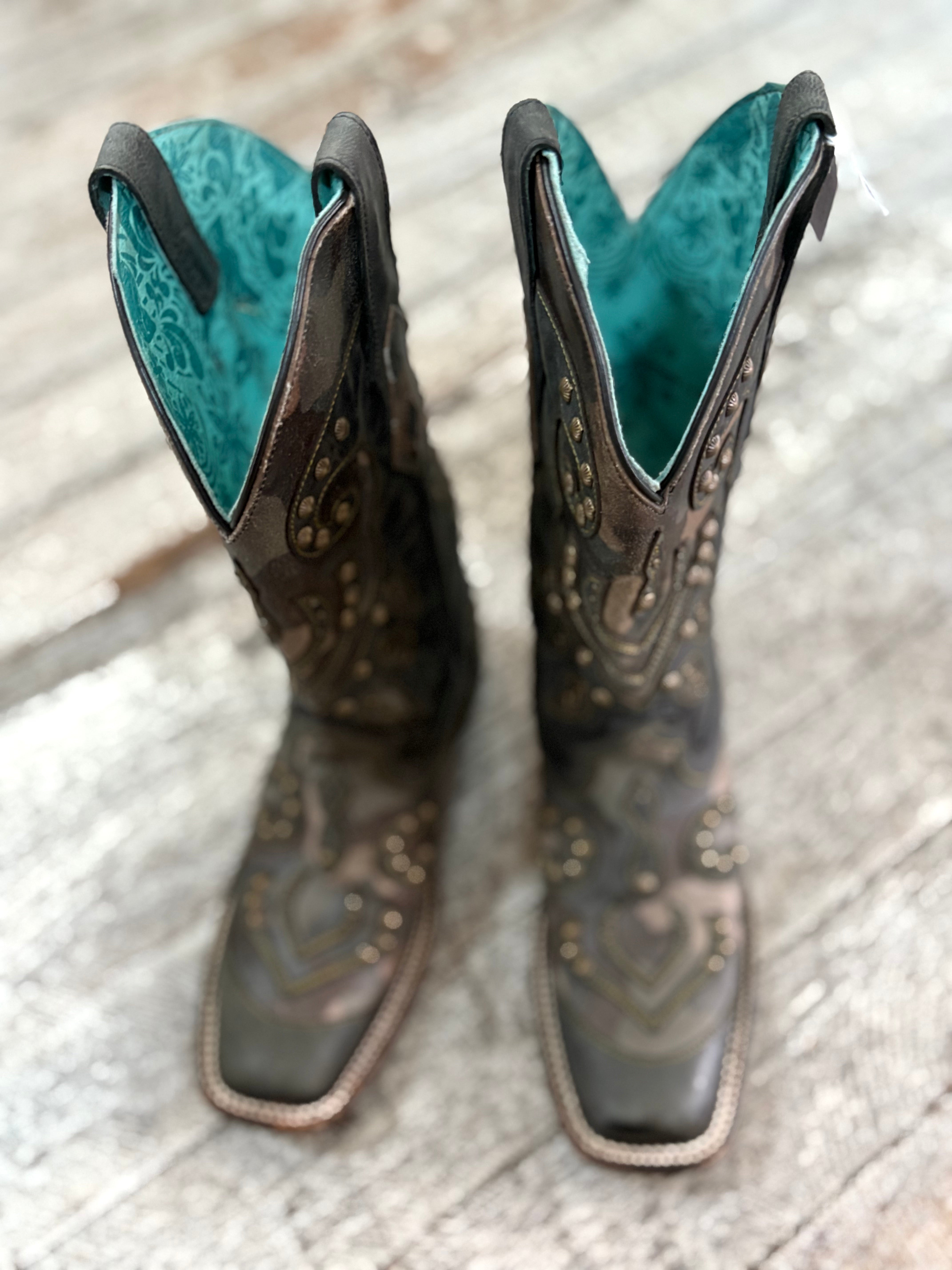 Corral Studded Cowboy Boots