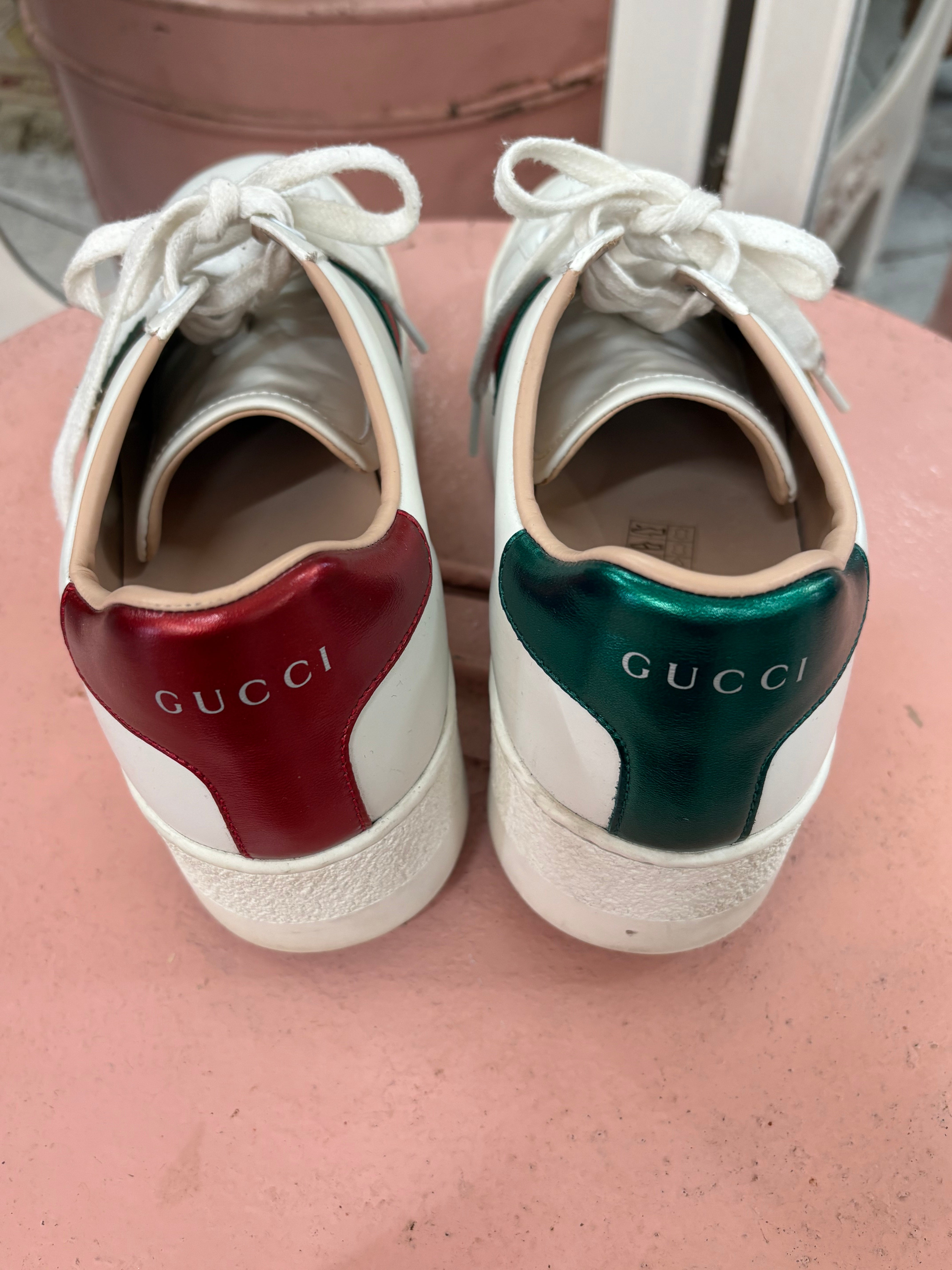 Gucci Ace Embroidered Platform Sneaker