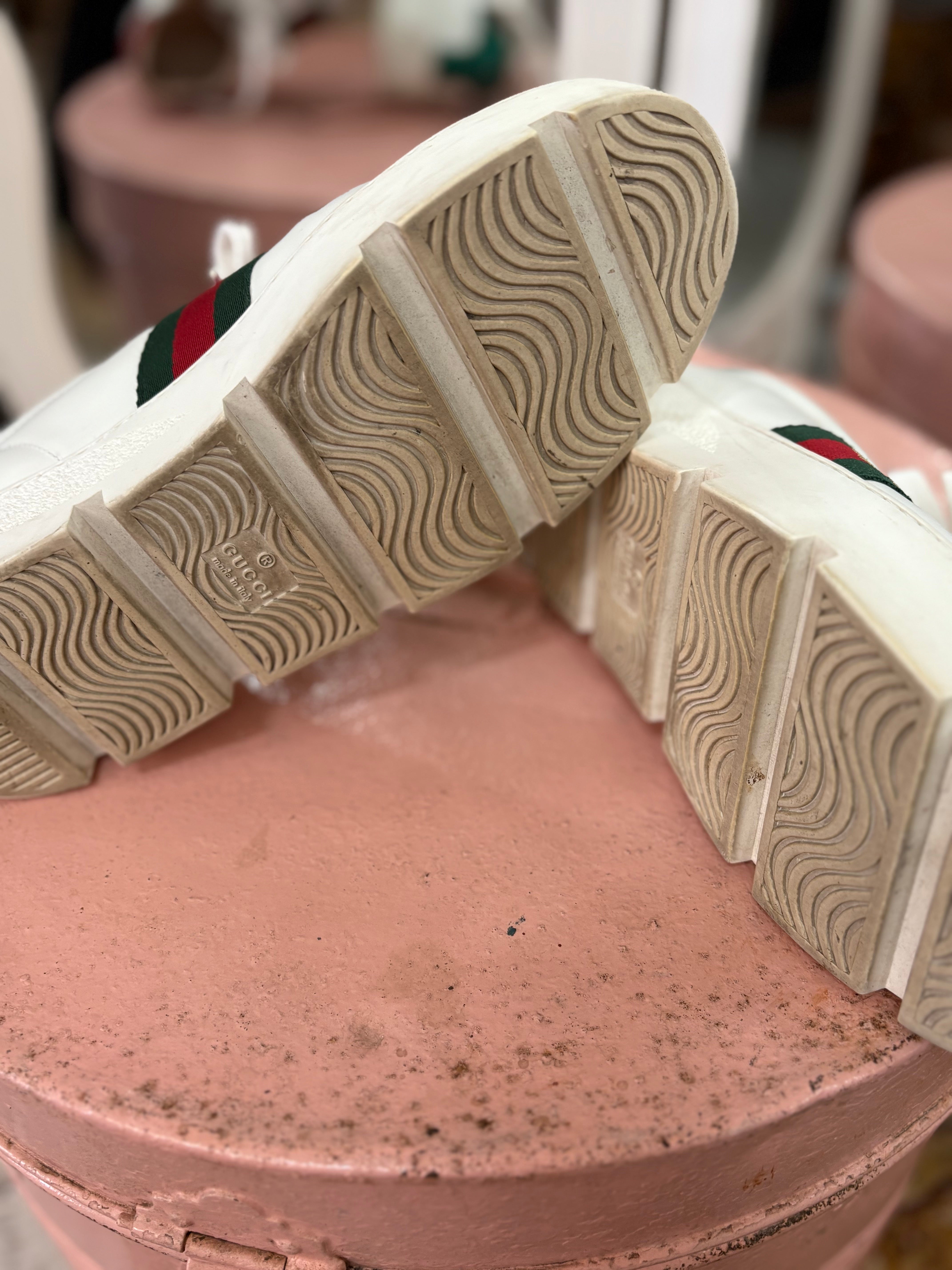 Gucci Ace Embroidered Platform Sneaker