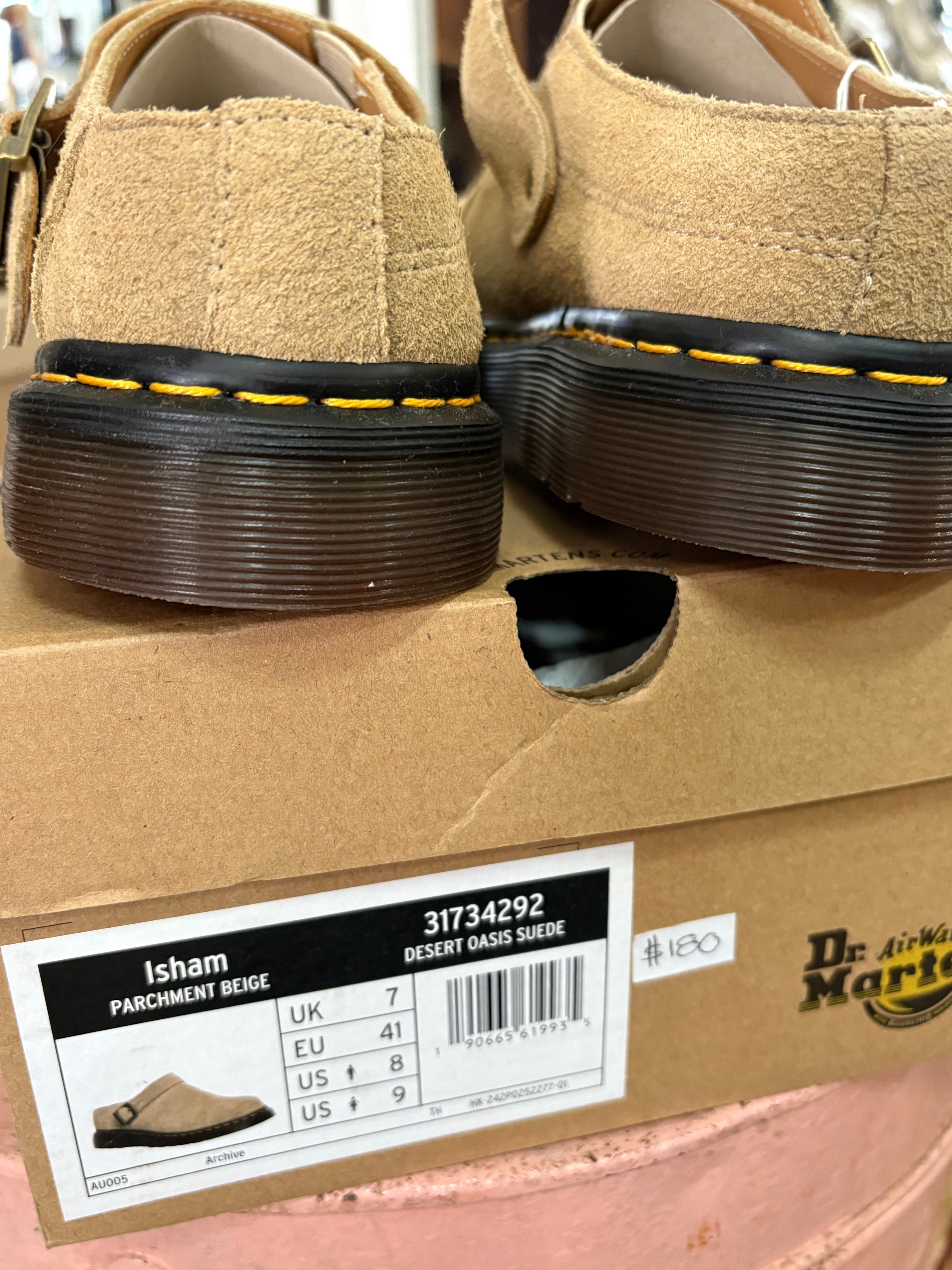 Dr Martens Air Wear Isham Suede Clogs