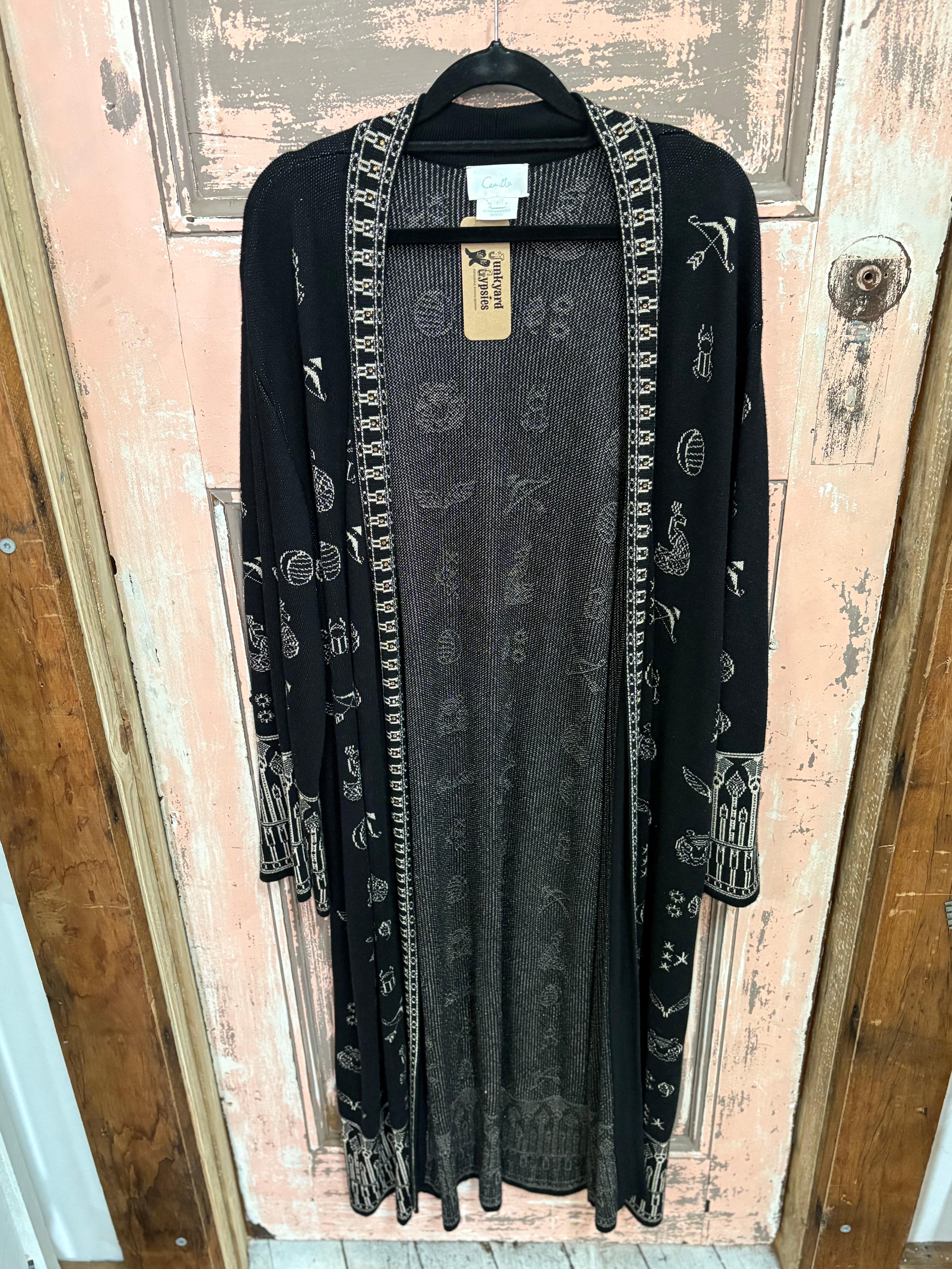 Camilla Knit Jacquard 'Zodiac' Robe