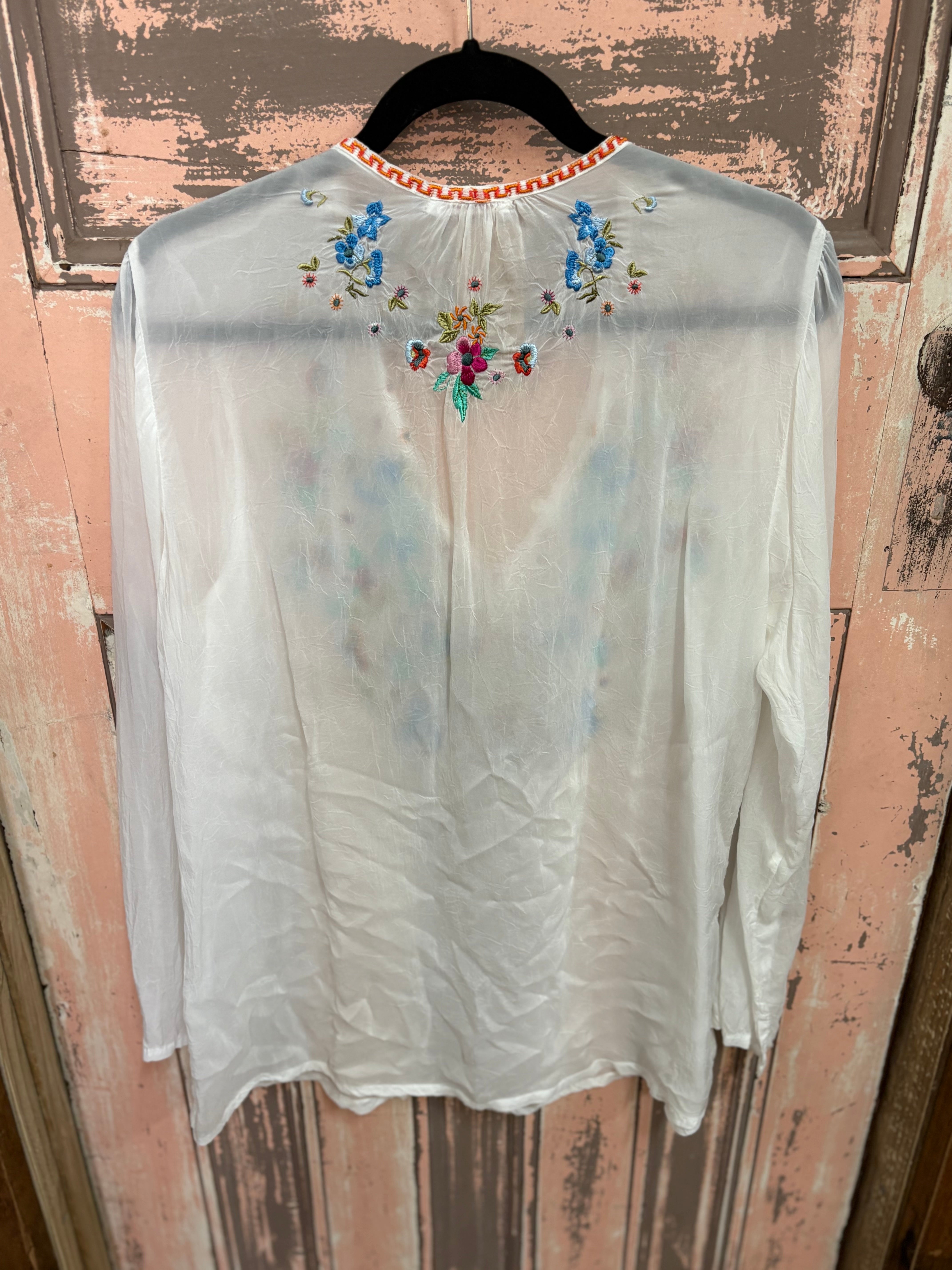 Johnny Was 'Donya' Embroidered Tunic Top