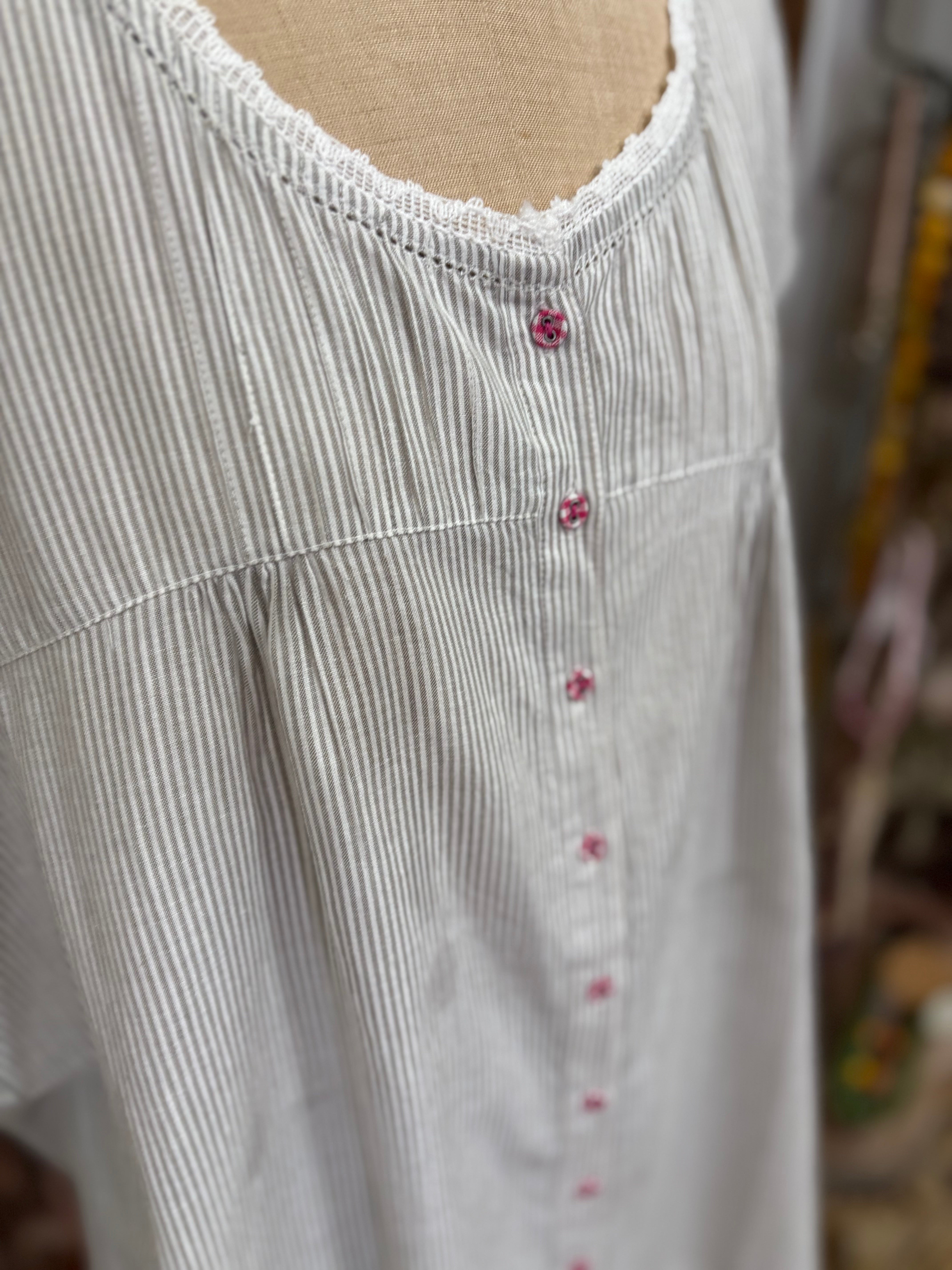 French Country 100% Cotton Striped PJ Set