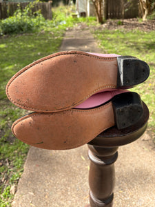 Pink Leather Cowboy Boots