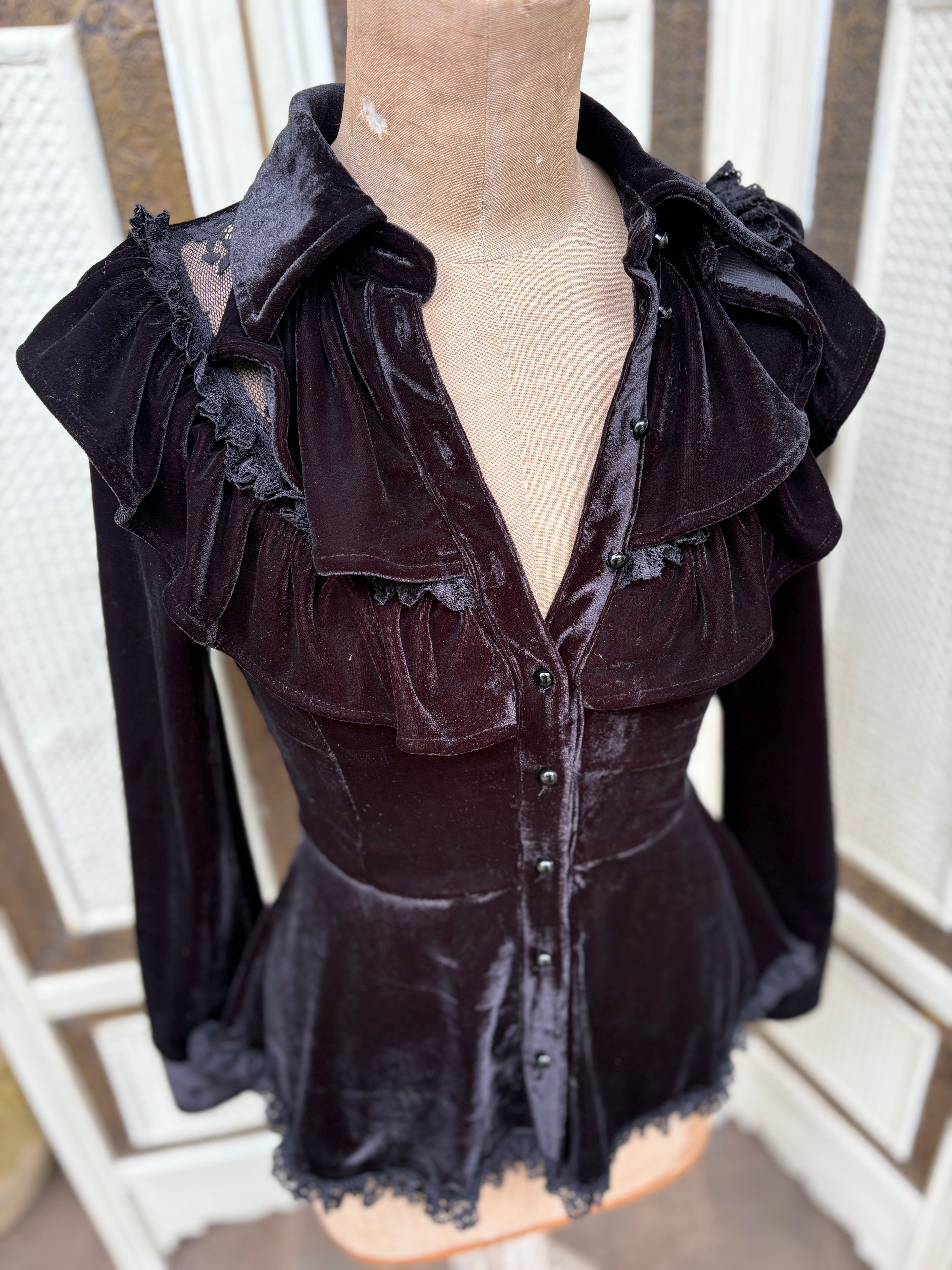 We Are The Weirdos Silk Velvet Blouse