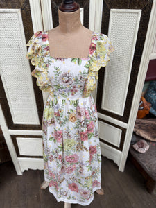 Hale Bob Los Angeles Cotton Englaise Floral Dress