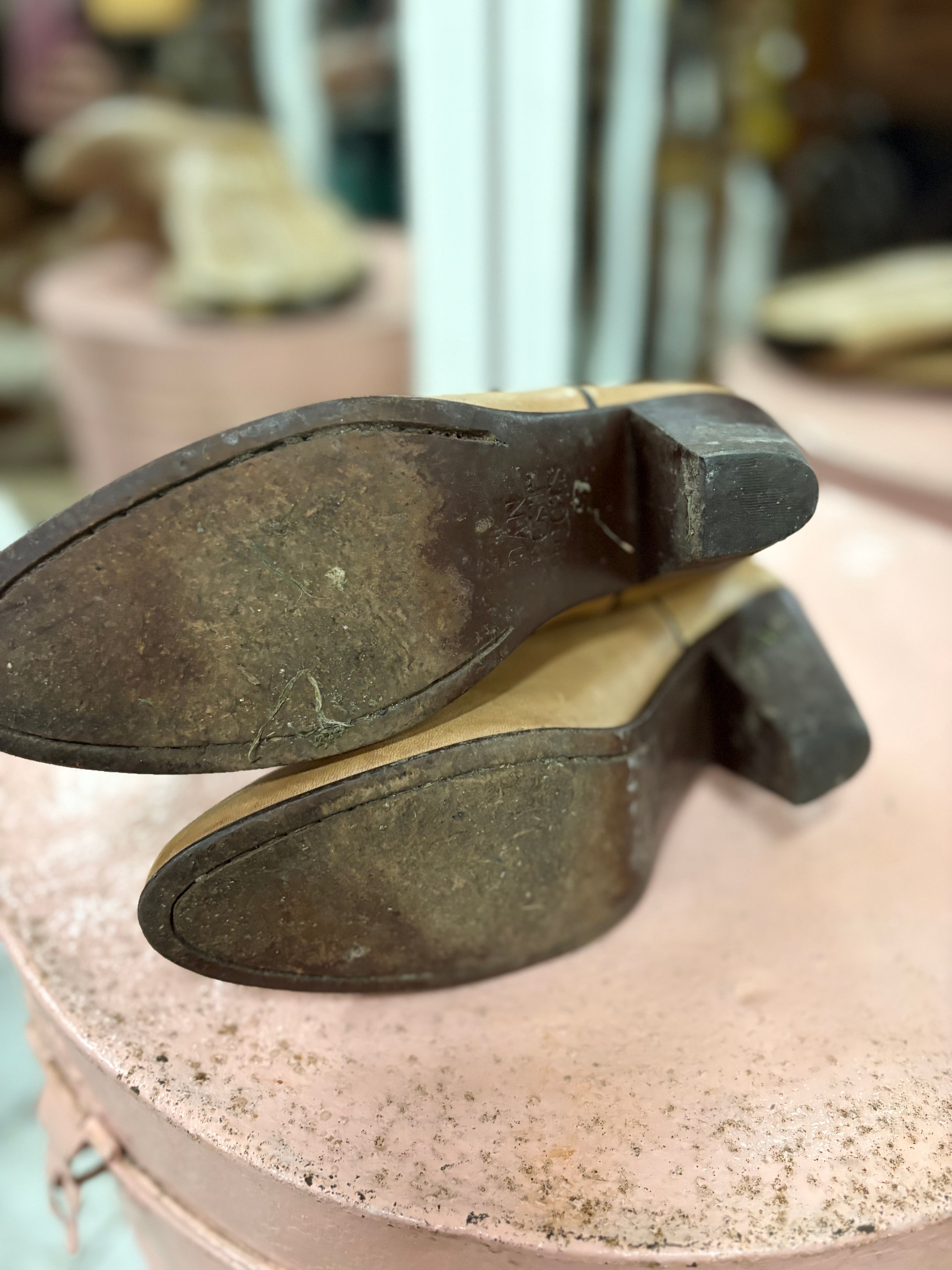 Vintage Dan Post Leather Cowboy Boots