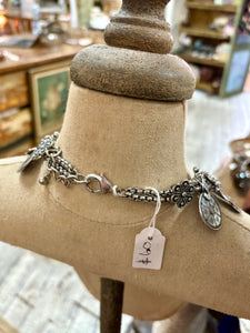 White Metal 'Boho' Neck Piece