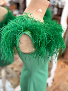 'Bianca and Bridgett' Off The Shoulder Feather Trimmed Dress