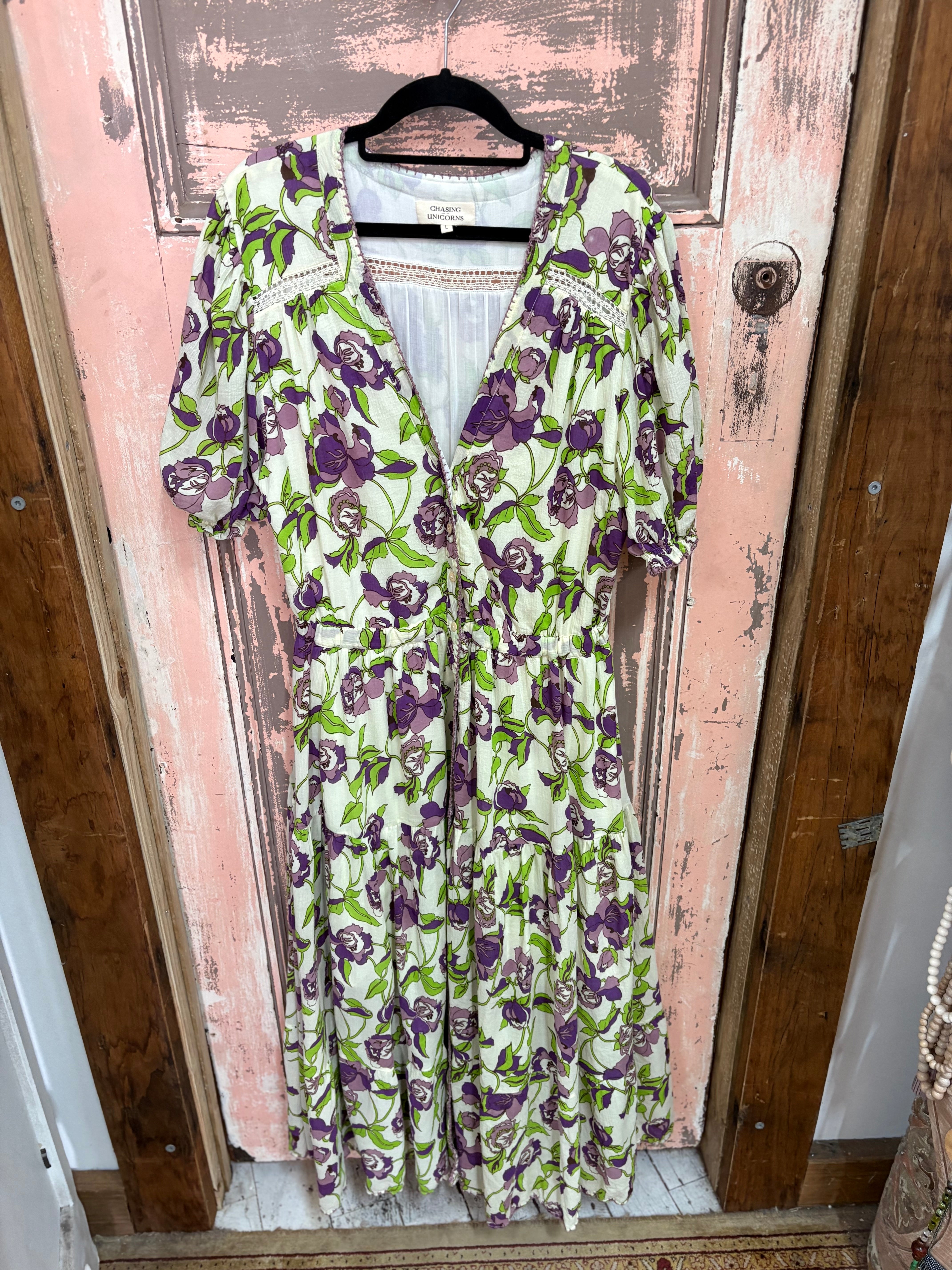 Chasing Unicorns 'Dead Flowers' Maxi Dress