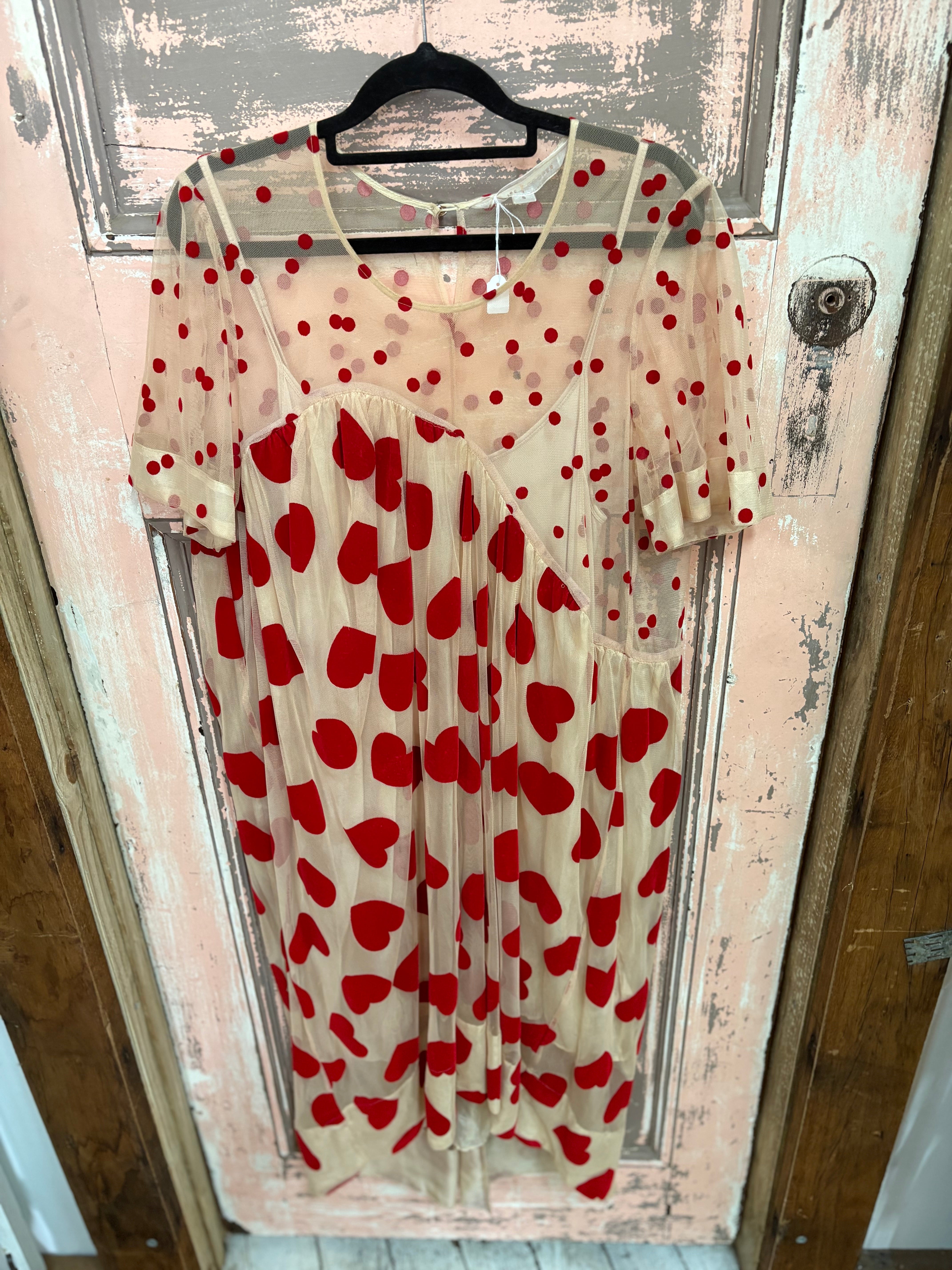 Trelise Cooper "Tell It To My Heart" Red Heart Dress