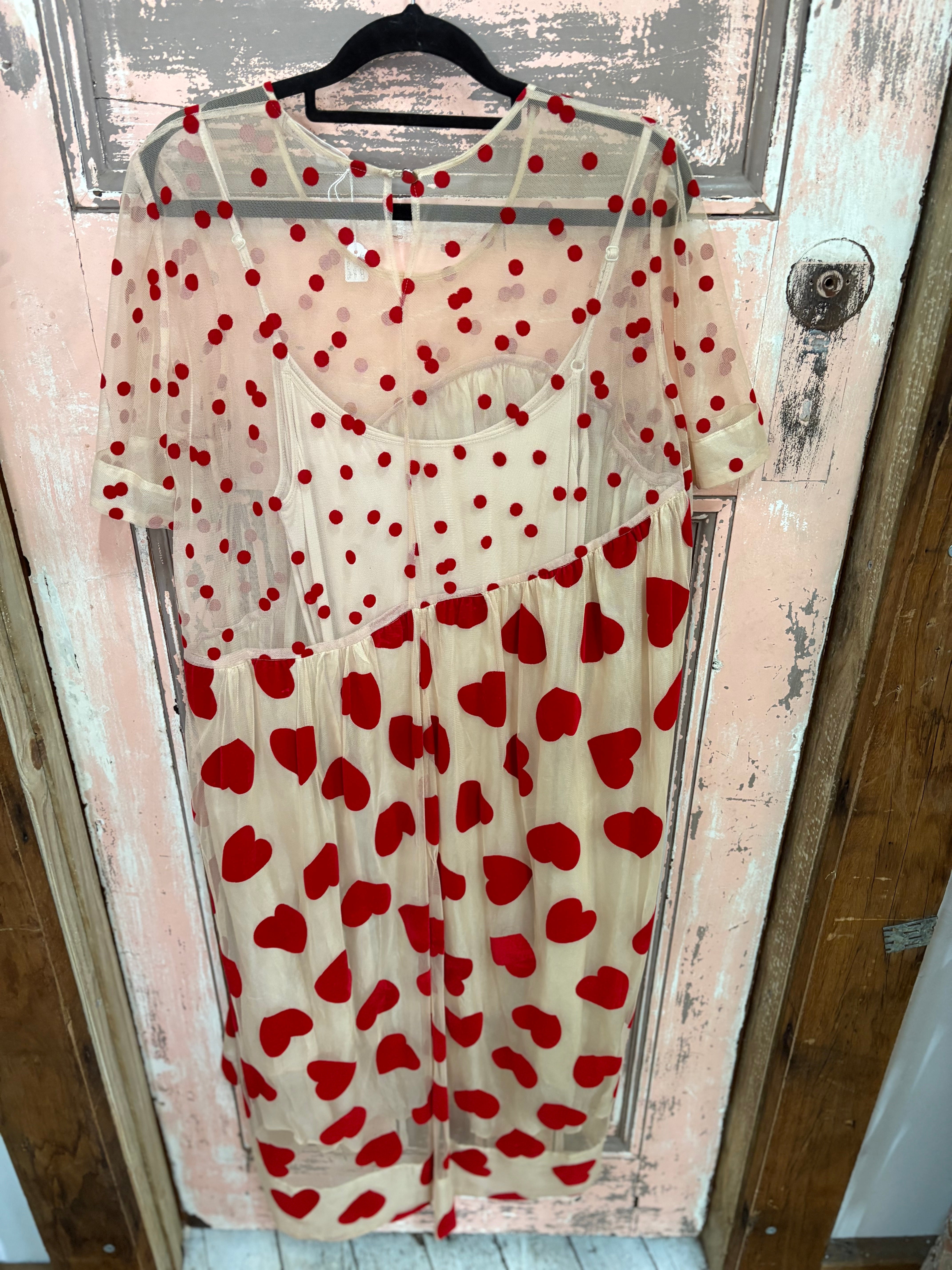 Trelise Cooper "Tell It To My Heart" Red Heart Dress