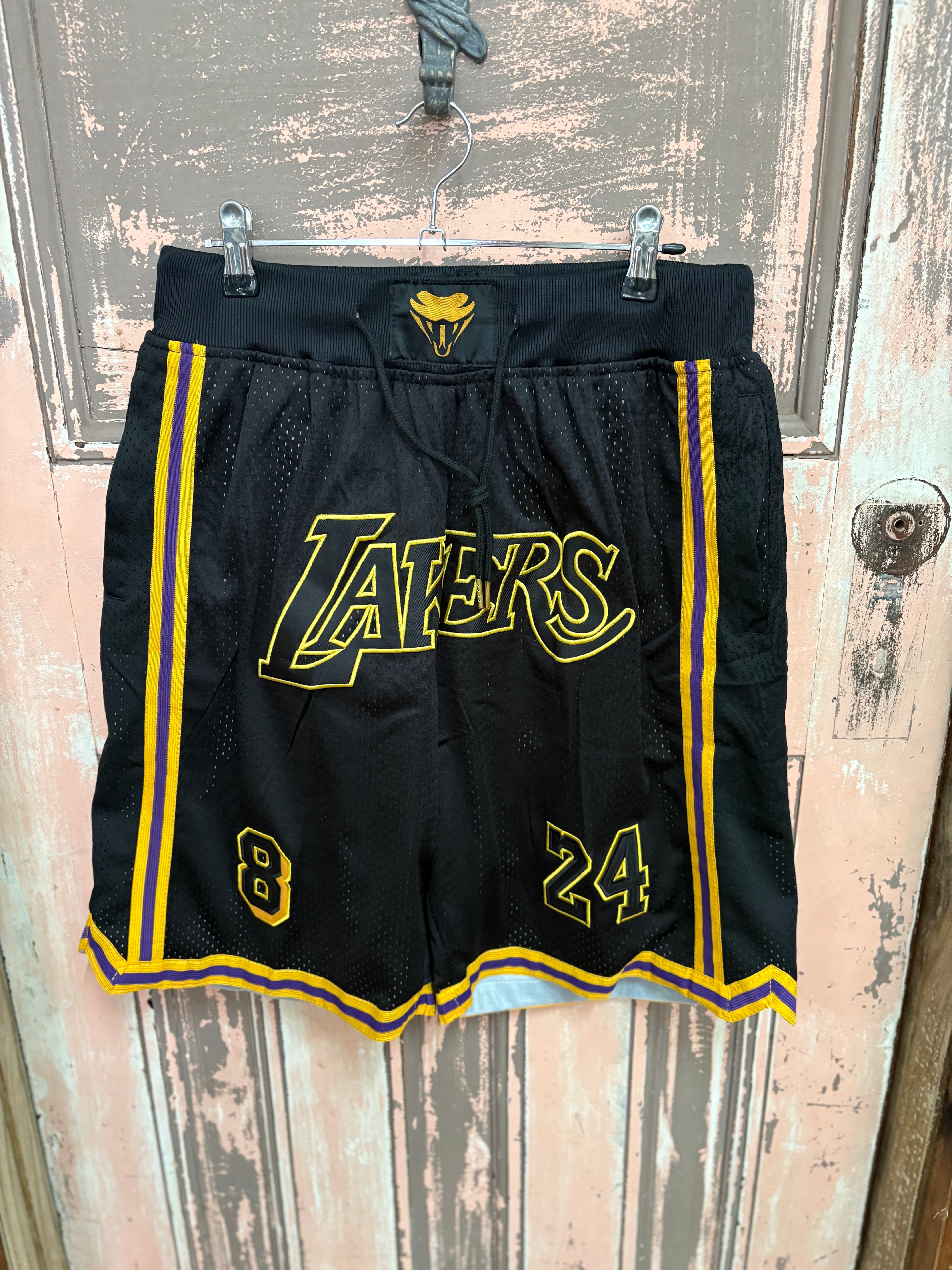Just Don NBA Los Angeles Lakers Black Basketball Shorts