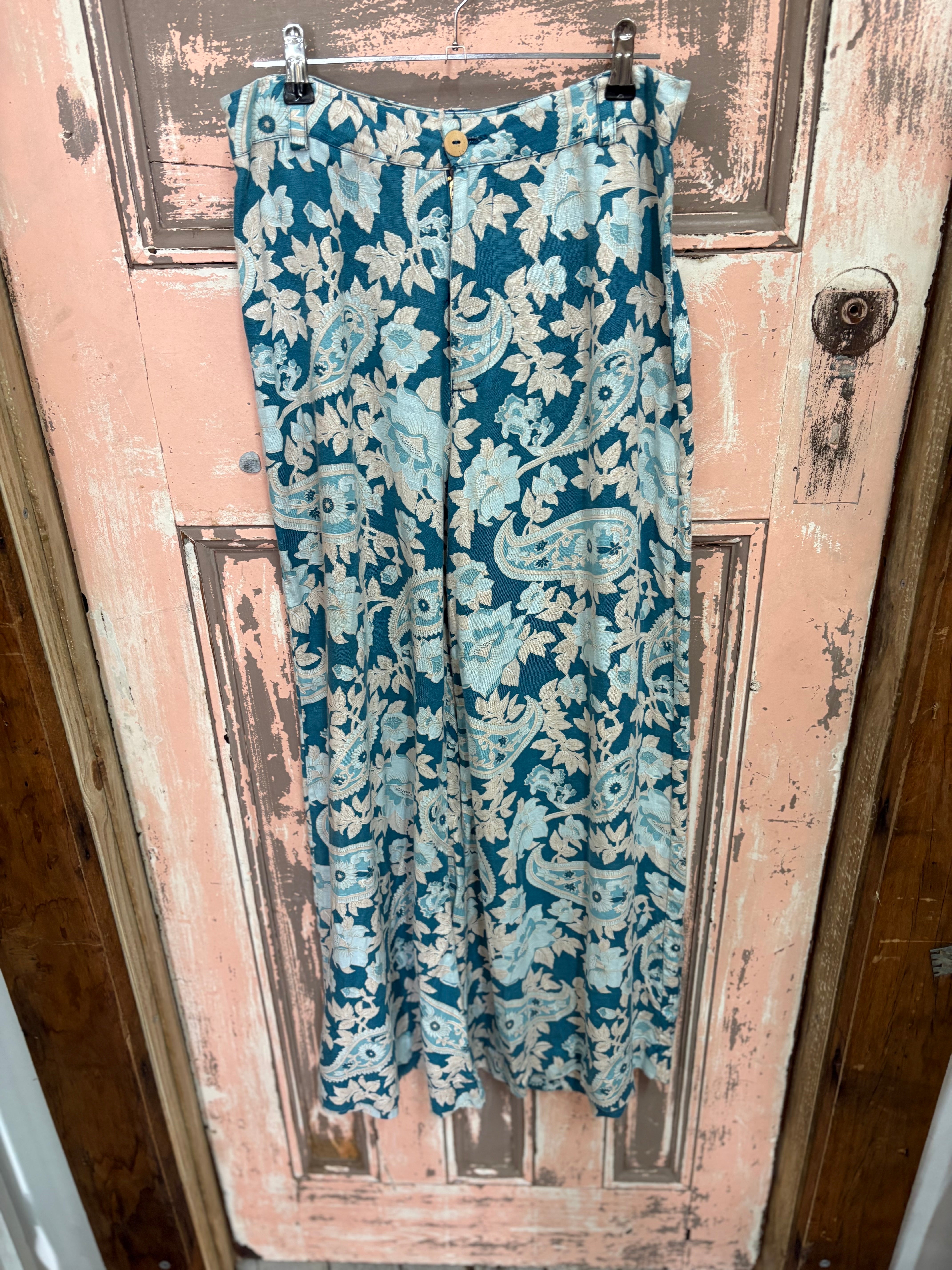 Chasing Unicorns Linen Print Pants