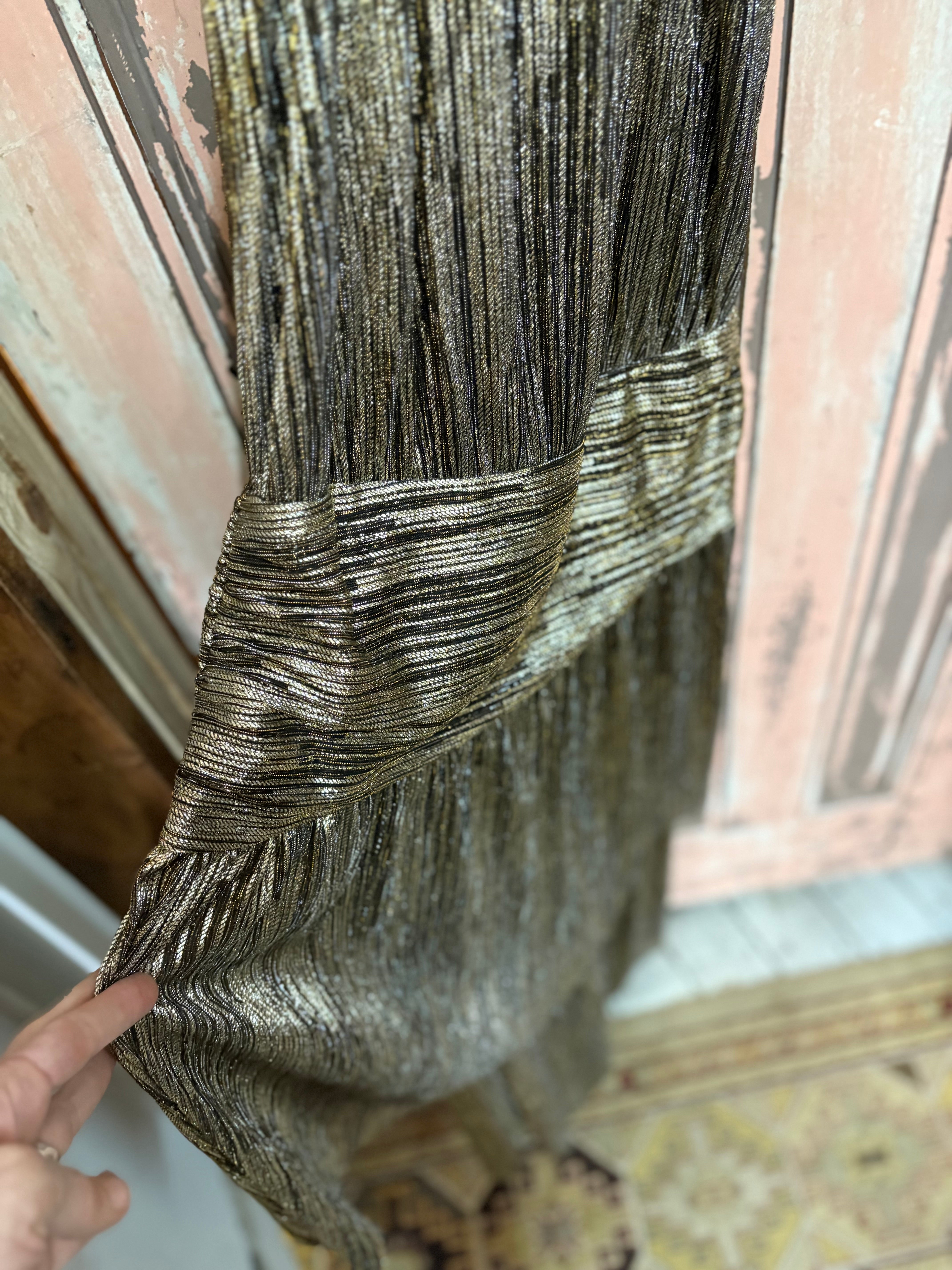 Sass & Bide Gold & Black Cocktail Dress