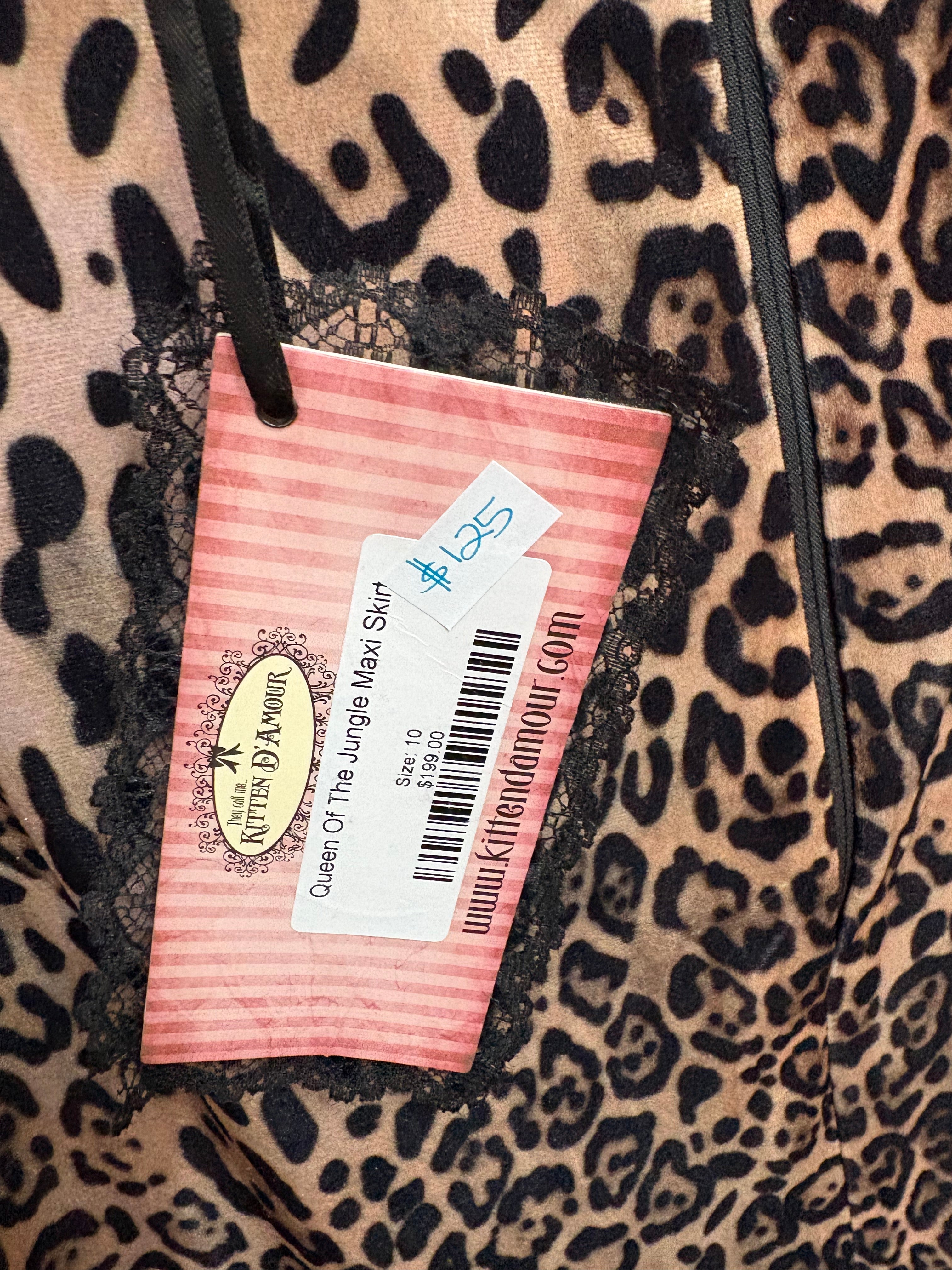 Kitten 'Queen of the Jungle' Maxi Skirt