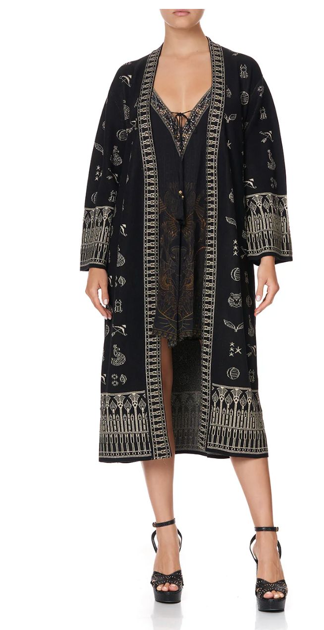 Camilla Knit Jacquard 'Zodiac' Robe