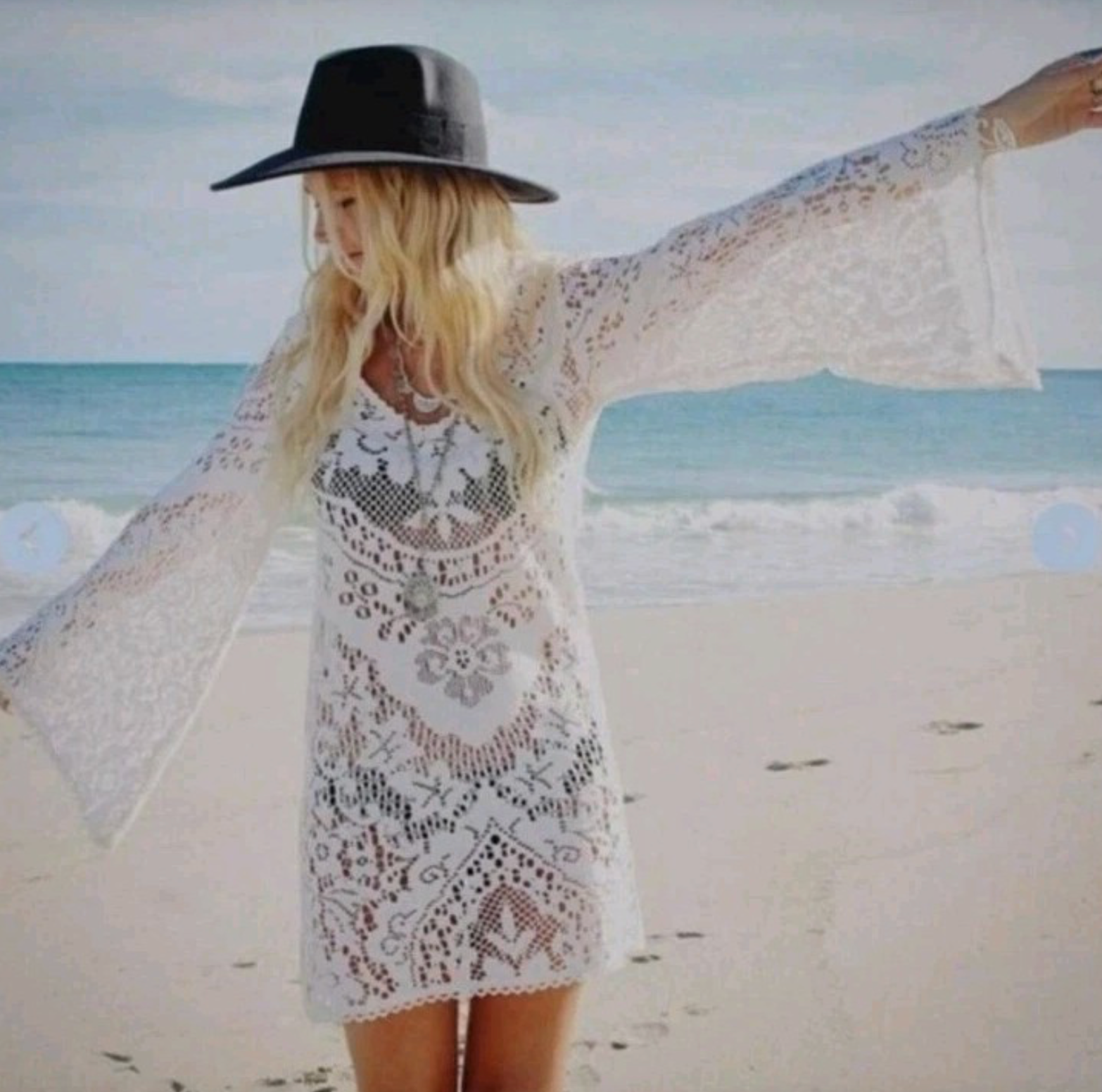 Spell 'Fleetwood' Lace Mini Dress