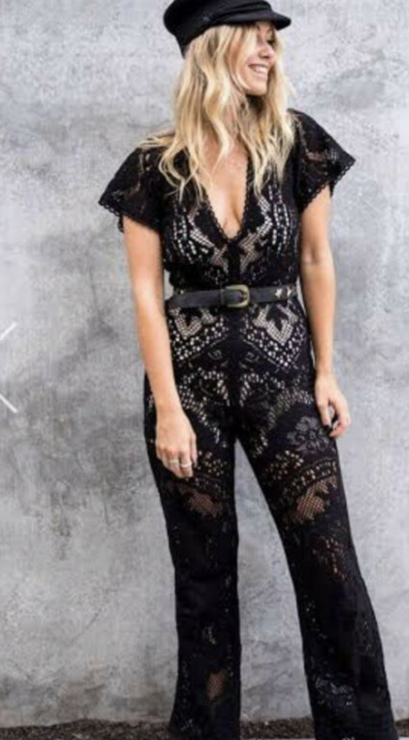 Spell 'Fleetwood' Lace Jumpsuit
