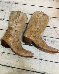 Lucchese Cowboy Boots - Cream