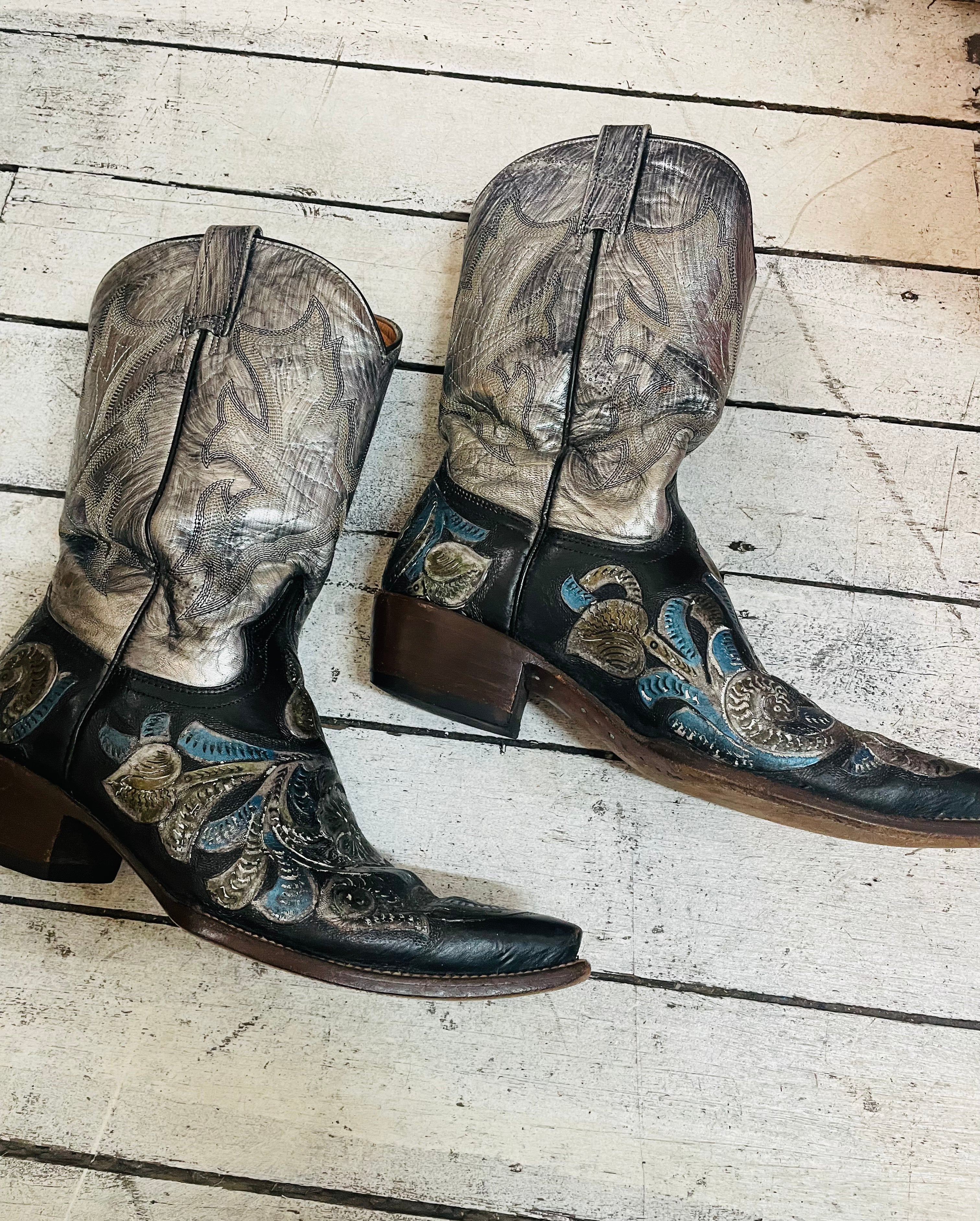 Stetsons Cowboy Boots - Black