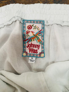 Johnny Was Embroidered Pants