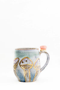 Fairy Ring Crystal Cup - Fully Glazed by Carys Martin Ceramics